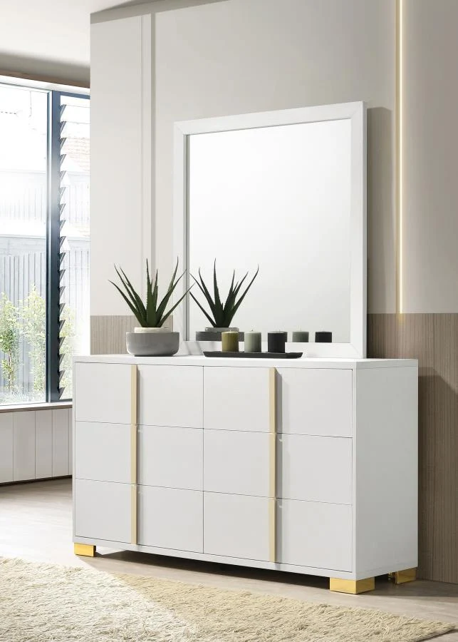 Marceline 6-drawer Dresser with Mirror - Image 2