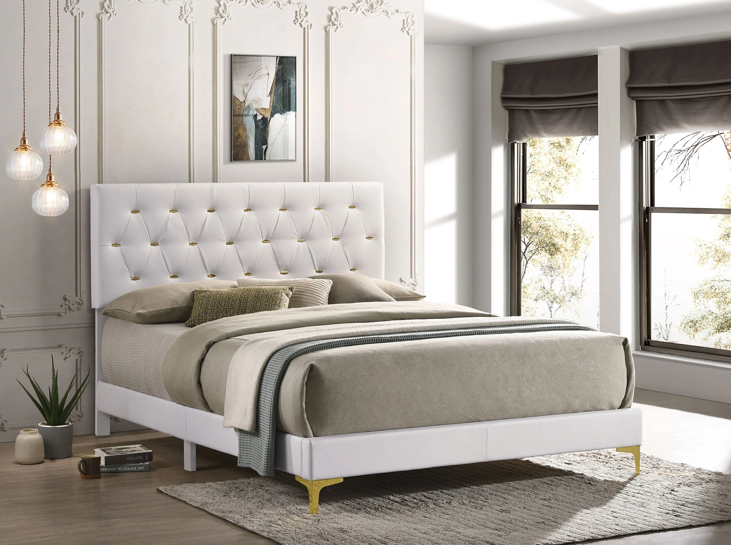 Kendall Upholstered Panel Bed - Image 14