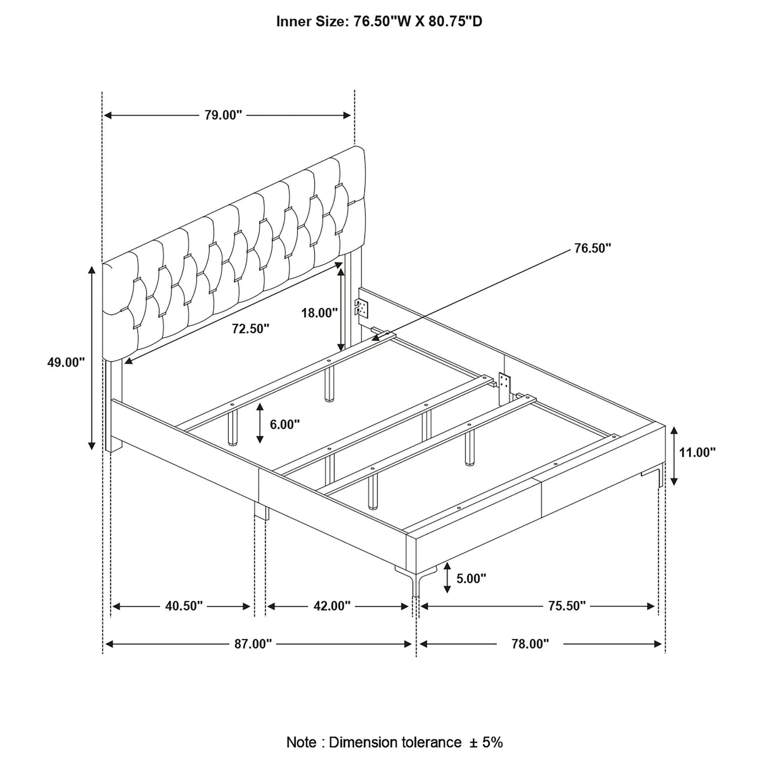 Kendall Upholstered Panel Bed - Image 44