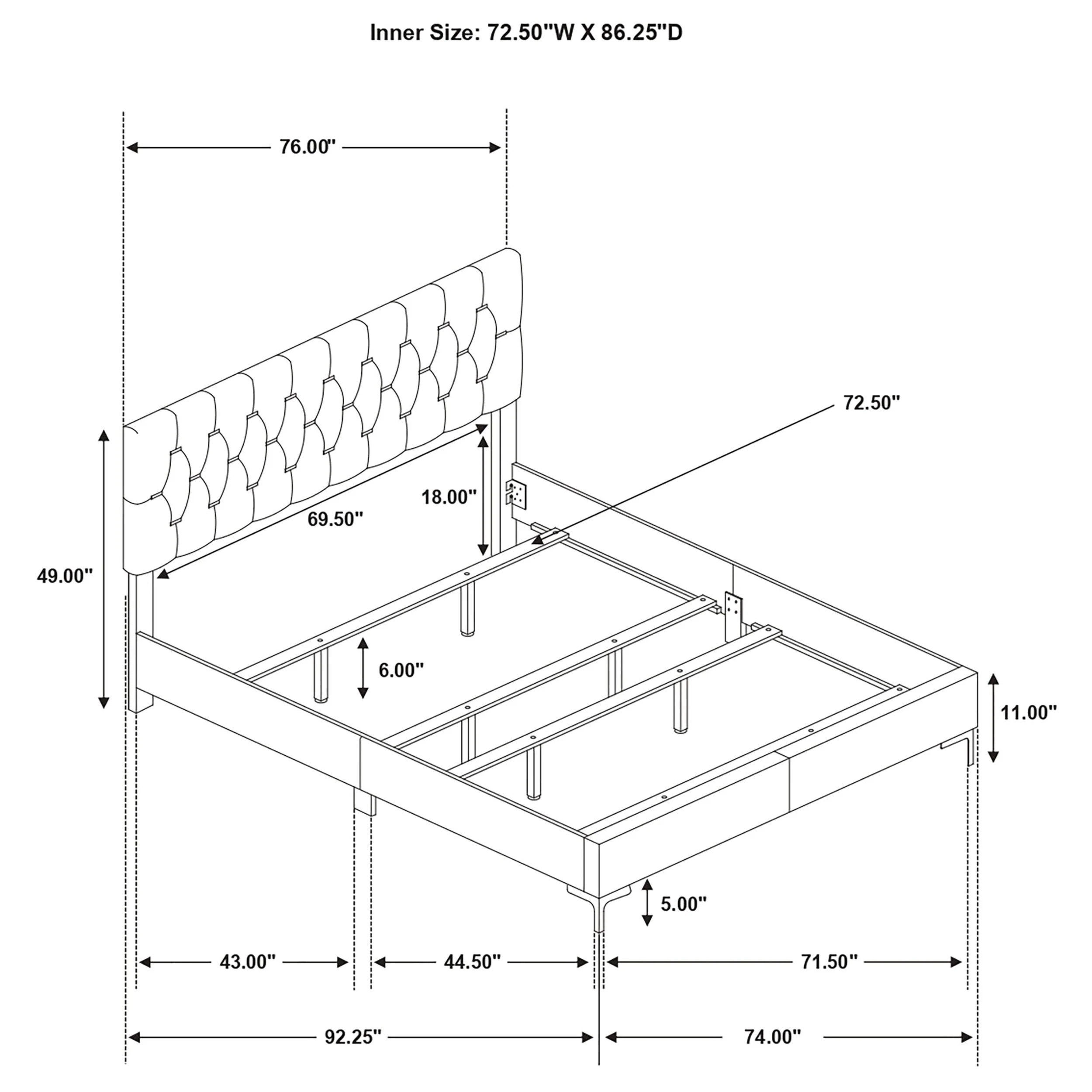 Kendall Upholstered Panel Bed - Image 45