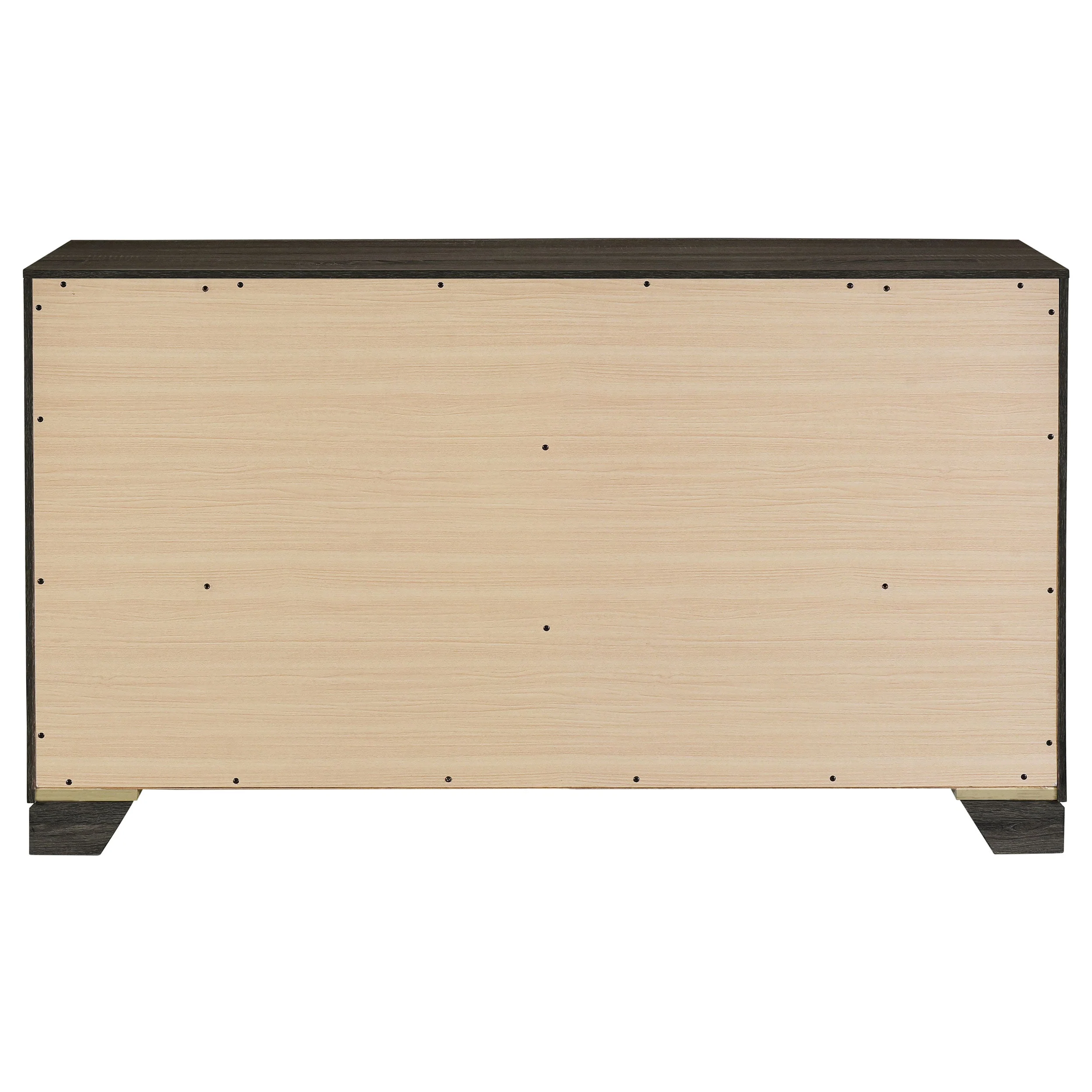 Wright 6-drawer Dresser Cabinet Brown Oak - Image 8