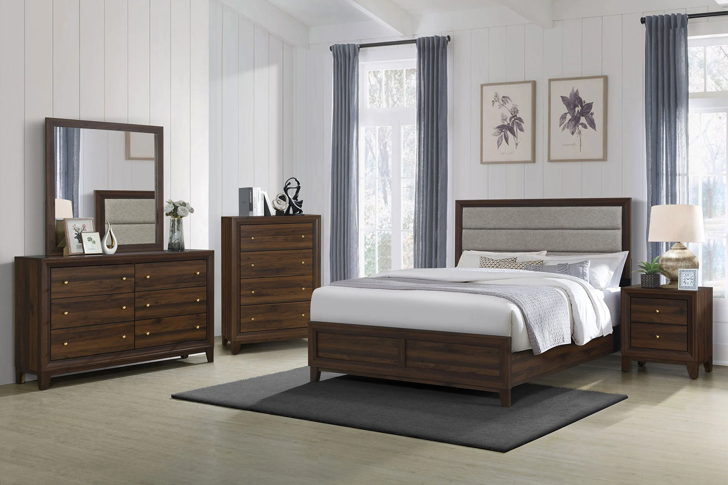 Welsley Bedroom Set Walnut - Image 12