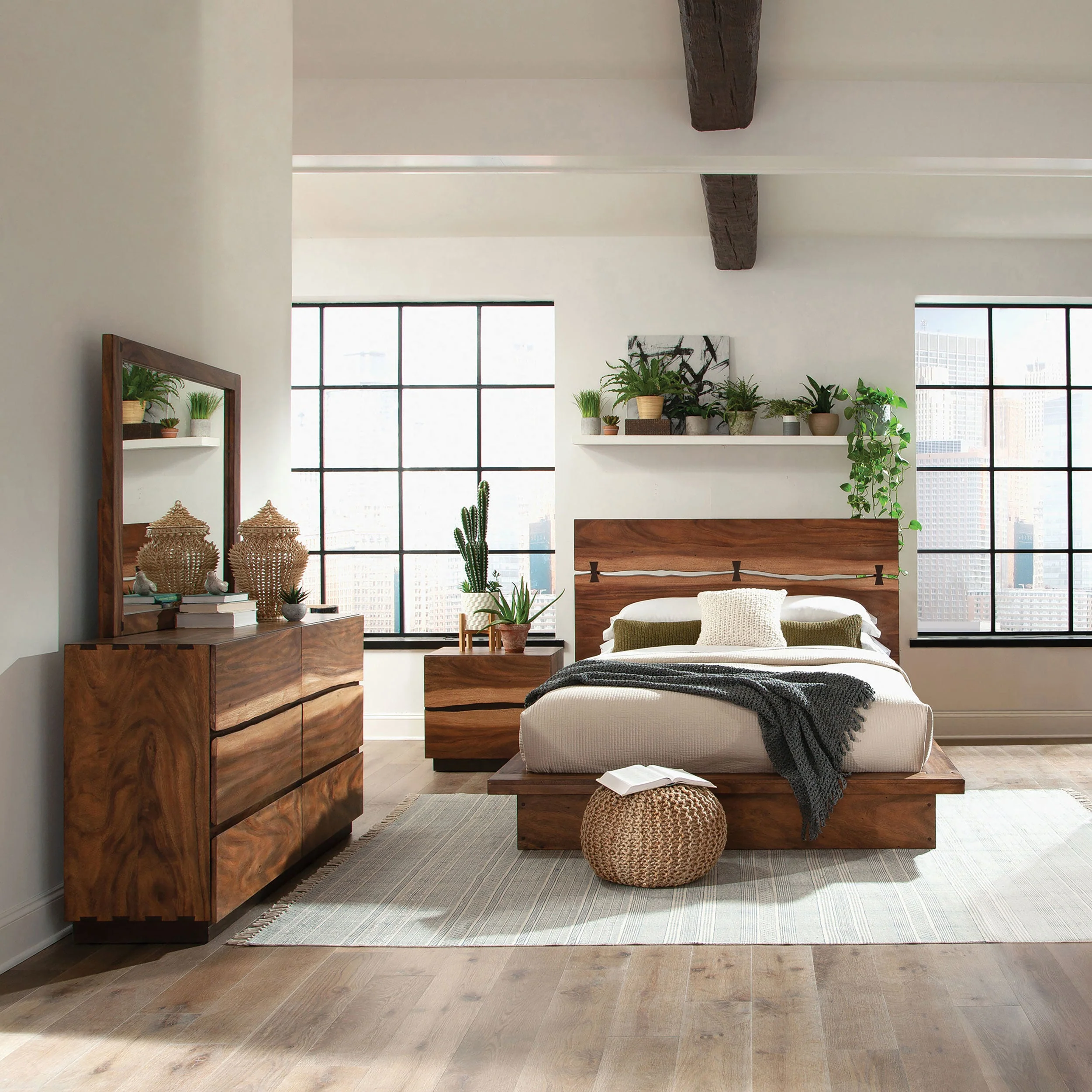 Winslow Bedroom Set Smokey Walnut - Image 7