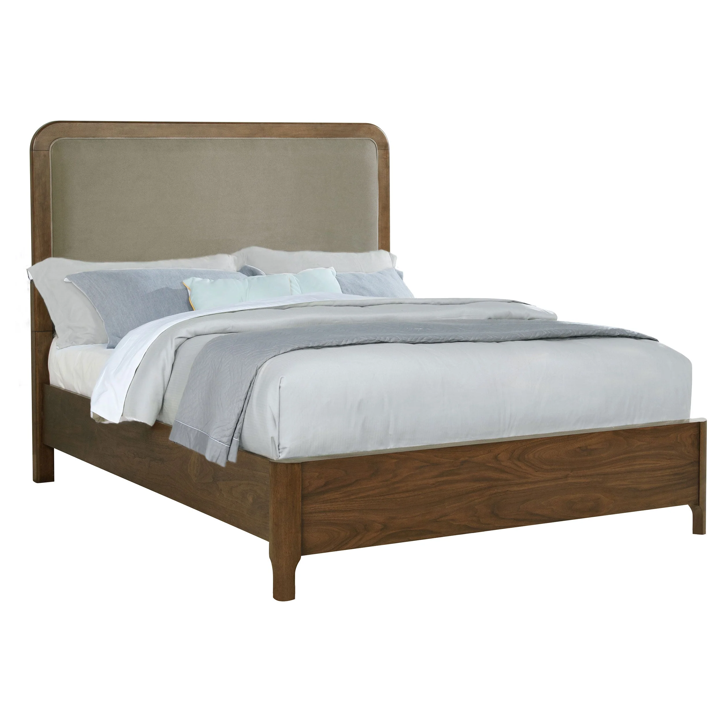 Maderia 57-inch Upholstered Panel Bed Walnut - Image 10