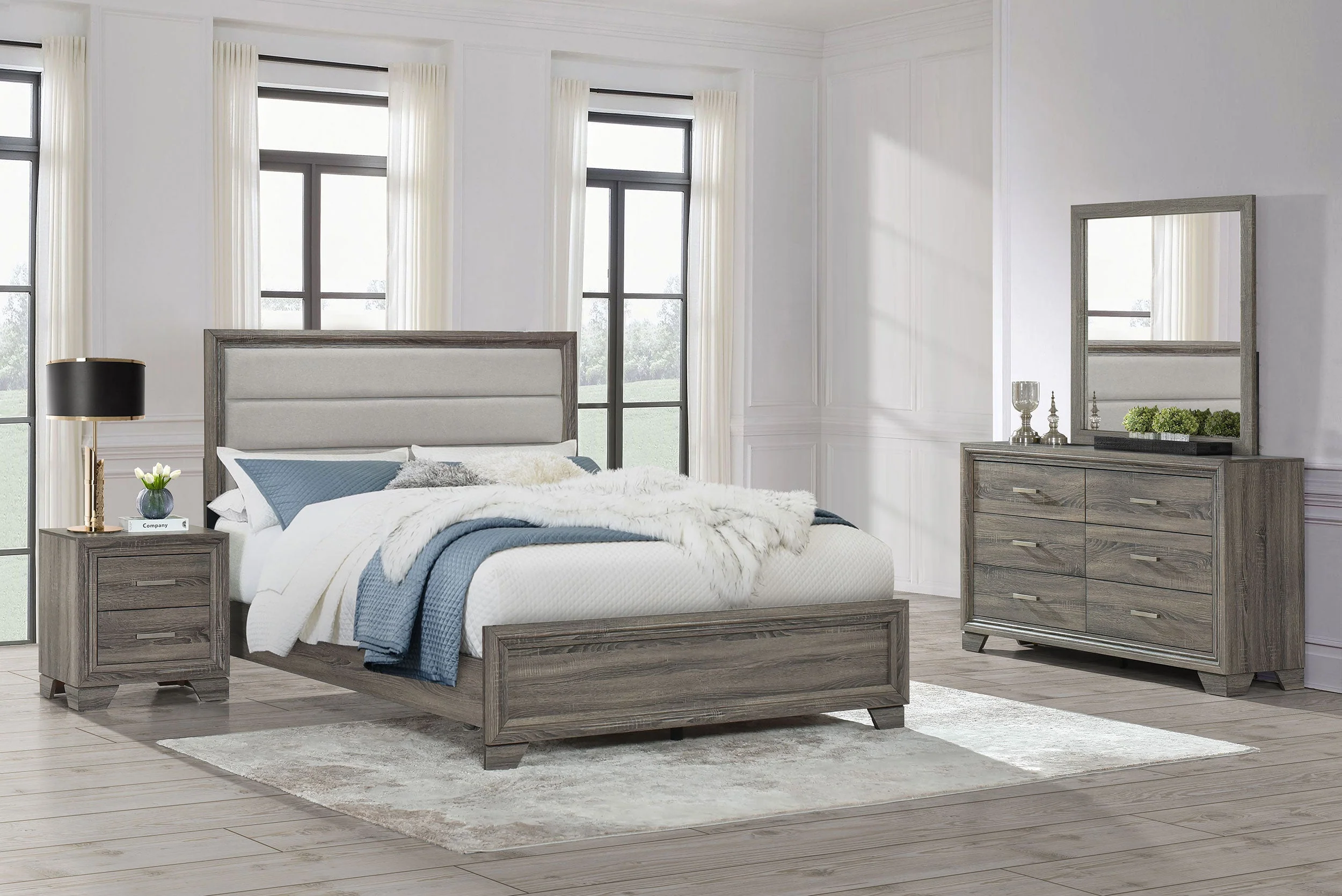 Wright Bedroom Set Brown Oak - Image 7
