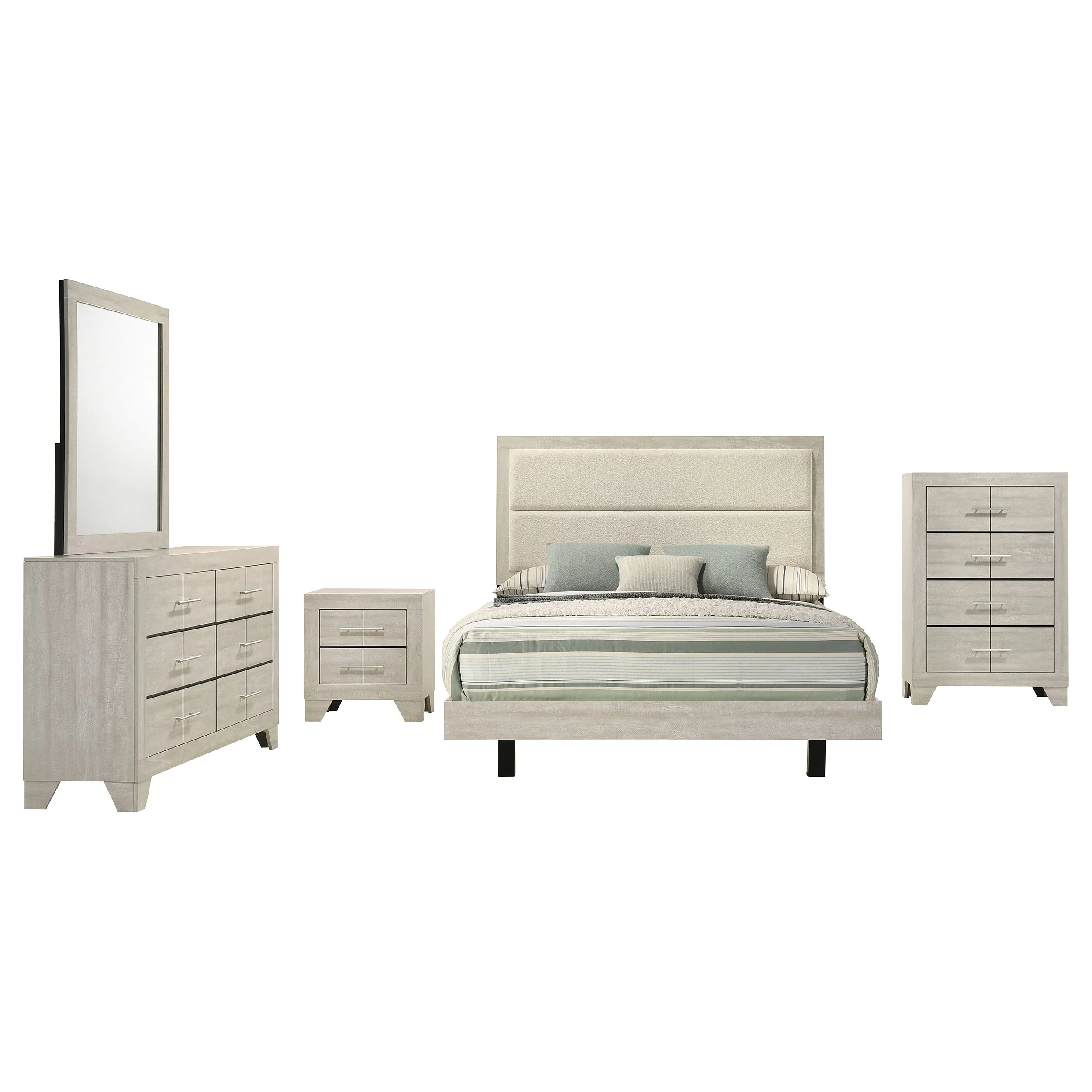 Trenton Bedroom Set Rustic Cream - Image 18