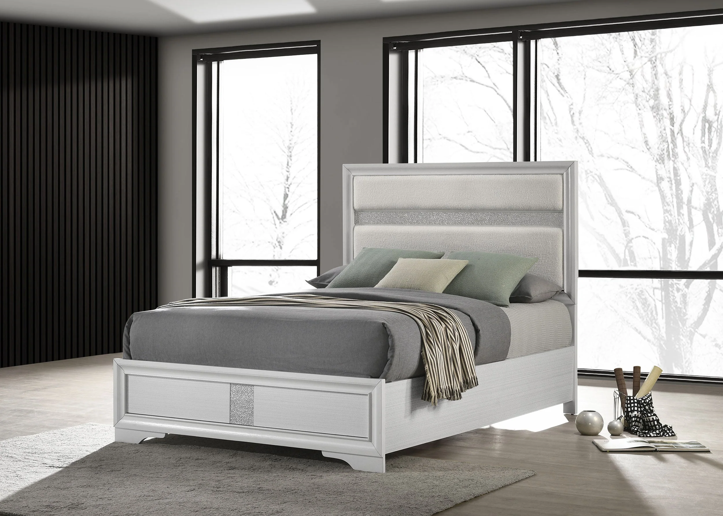 Miranda 54-inch Upholstered Panel Bed - Image 21