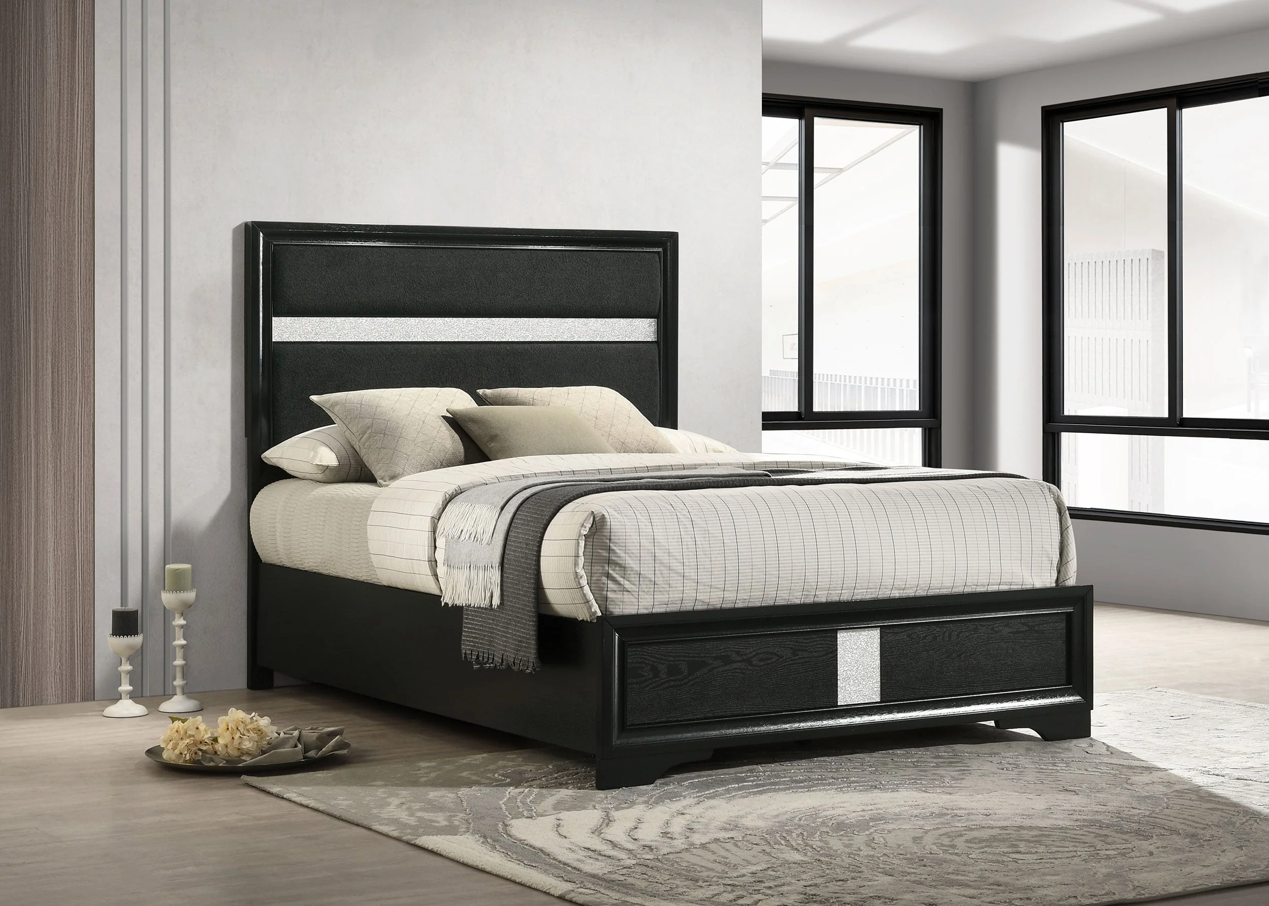 Miranda 54-inch Upholstered Panel Bed - Image 29