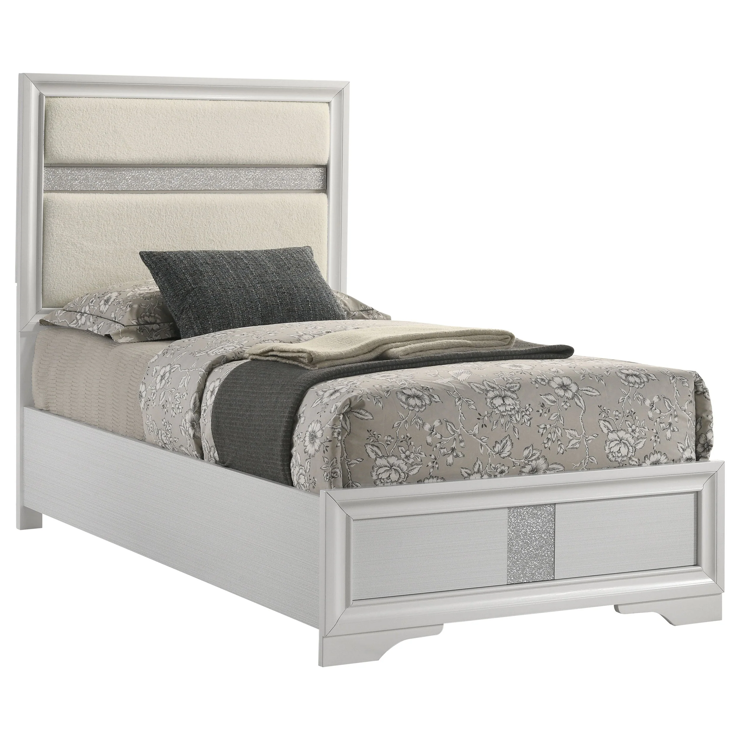 Miranda 54-inch Upholstered Panel Bed - Image 35