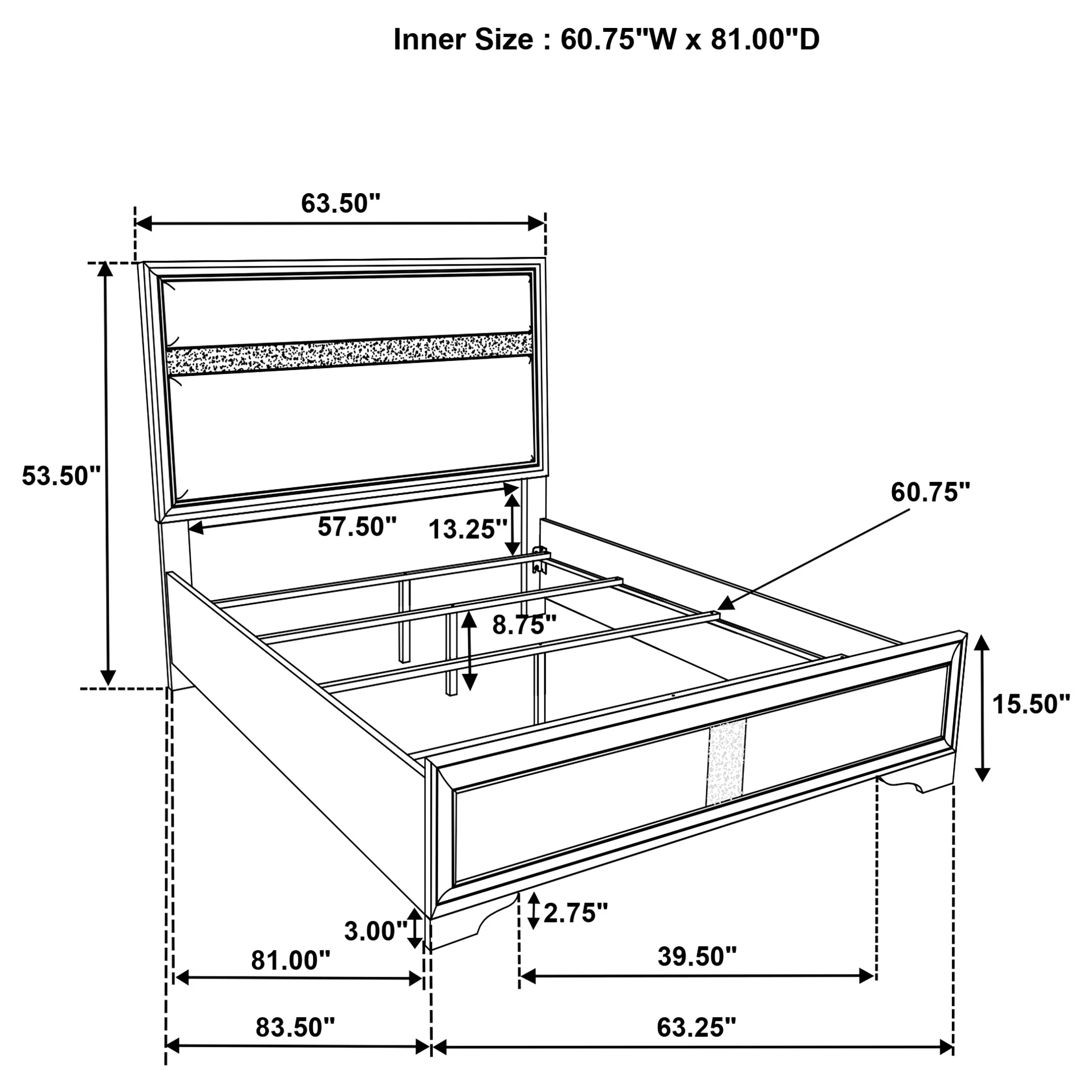 Miranda 54-inch Upholstered Panel Bed - Image 96