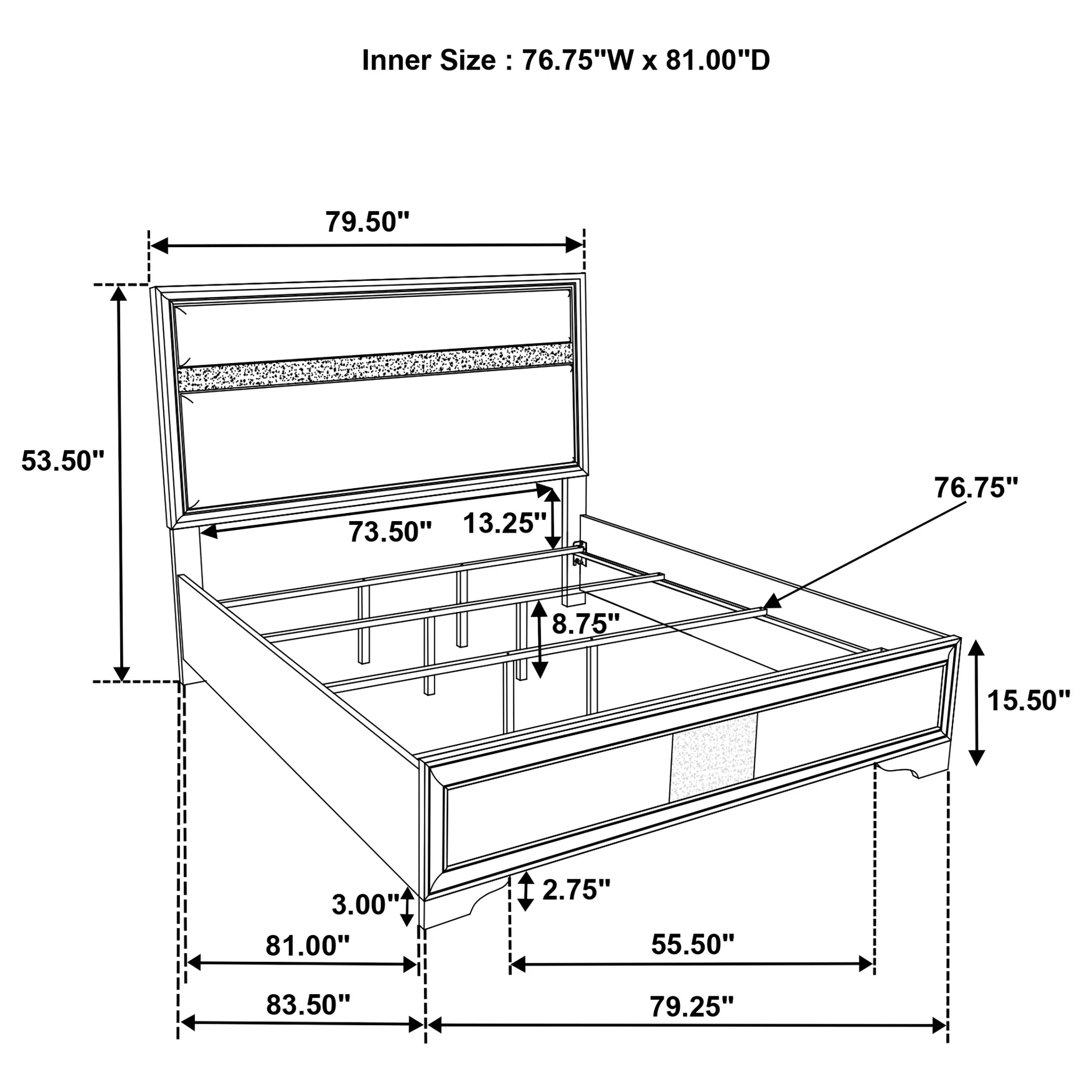 Miranda 54-inch Upholstered Panel Bed - Image 97