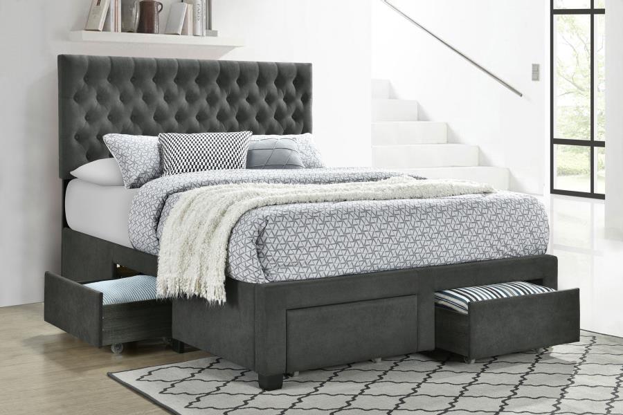 Soledad Upholstered Storage Panel Bed - Image 2