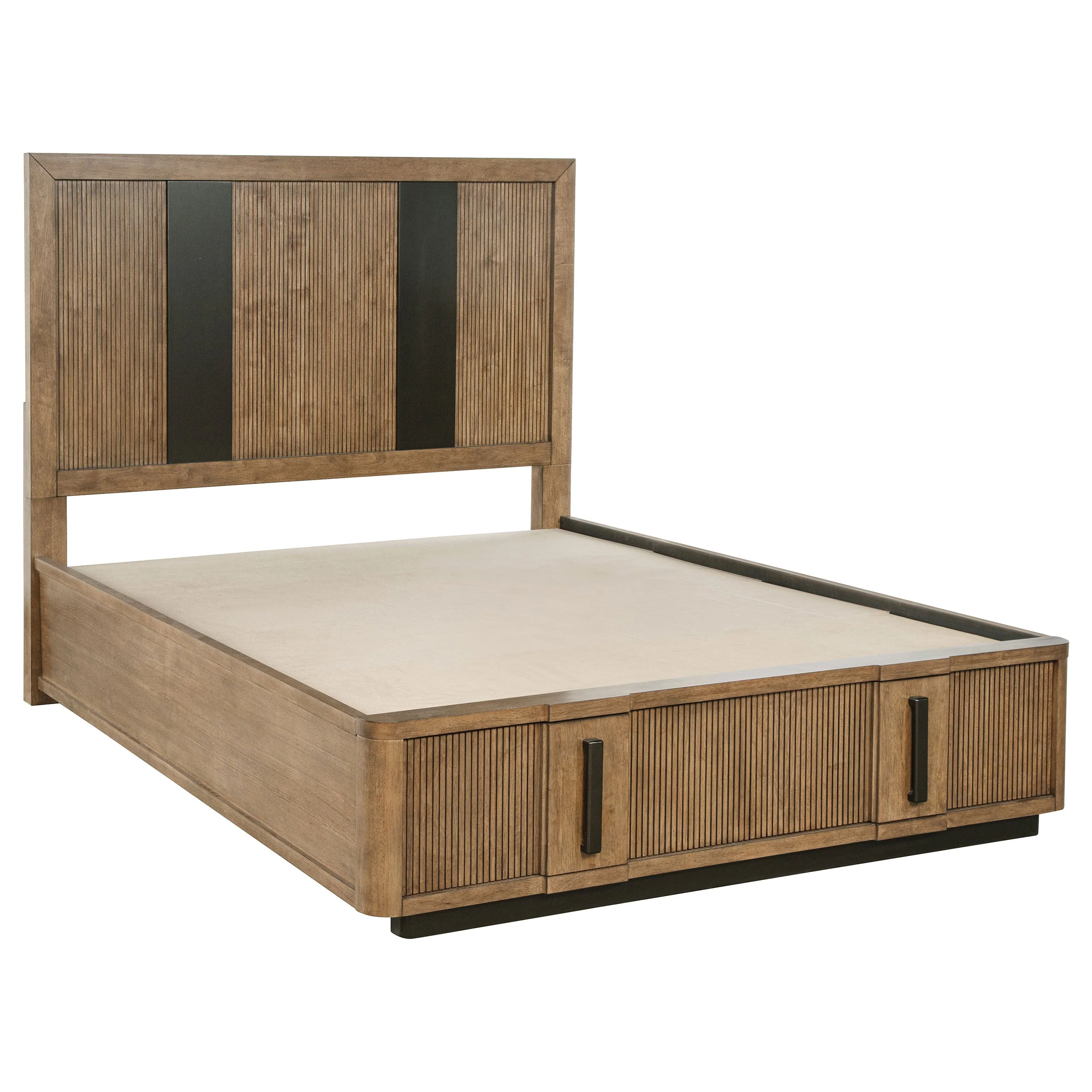 Terrace 2-drawer Storage Bed Ash Brown - Image 4