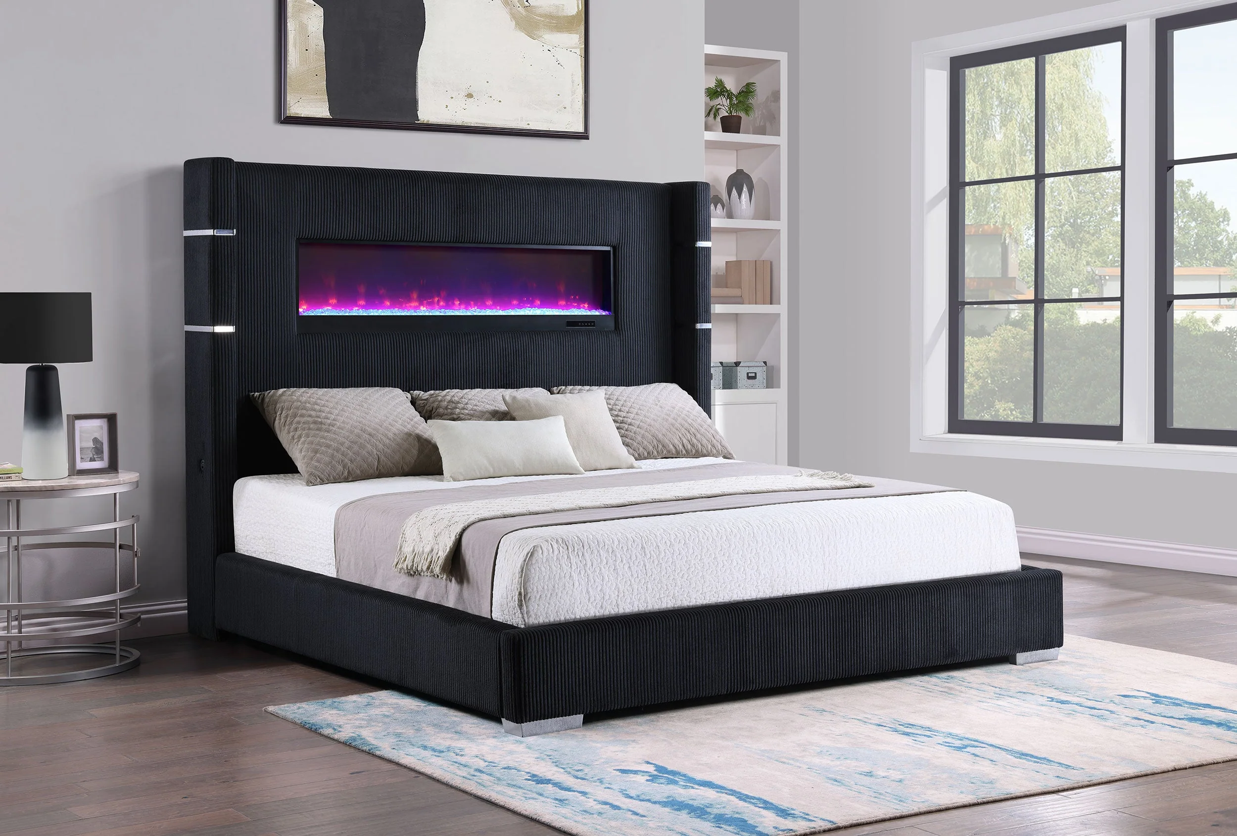 Tisdall Upholstered Flame Visualizer Bed - Image 23