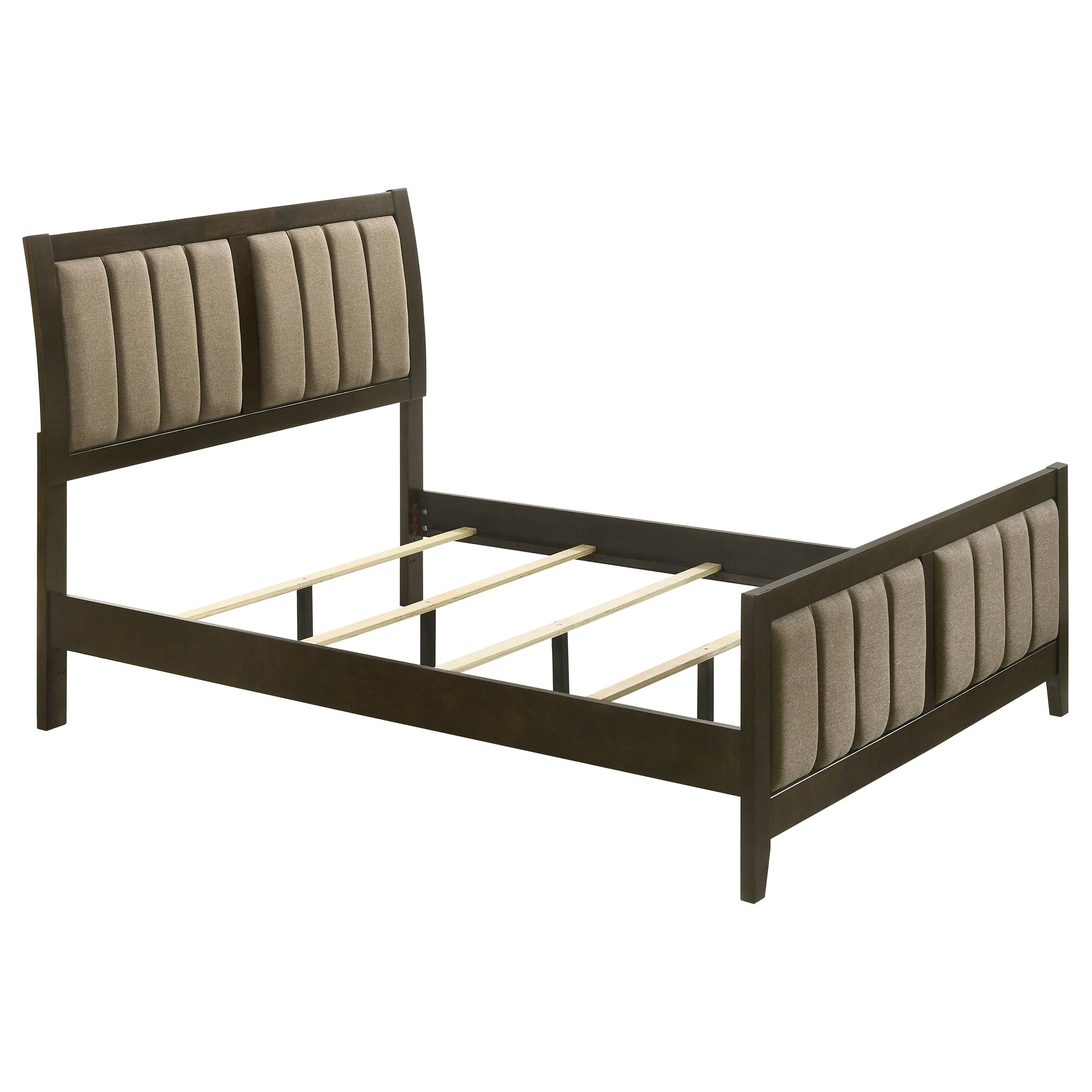 Wilkes 51-inch Upholstered Bed Dark Cocoa - Image 9