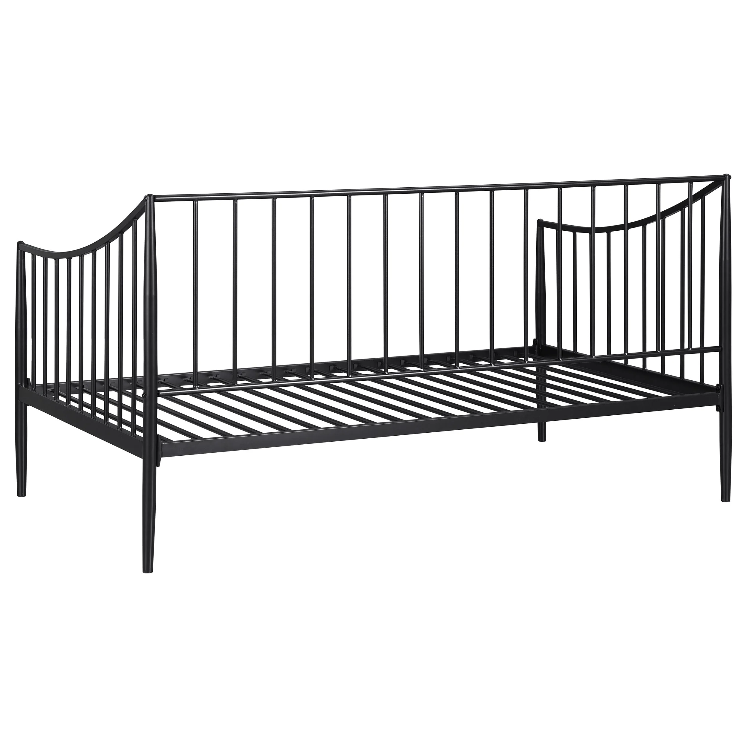 Newbury Metal Twin Daybed Bed Frame Matte Black - Image 7