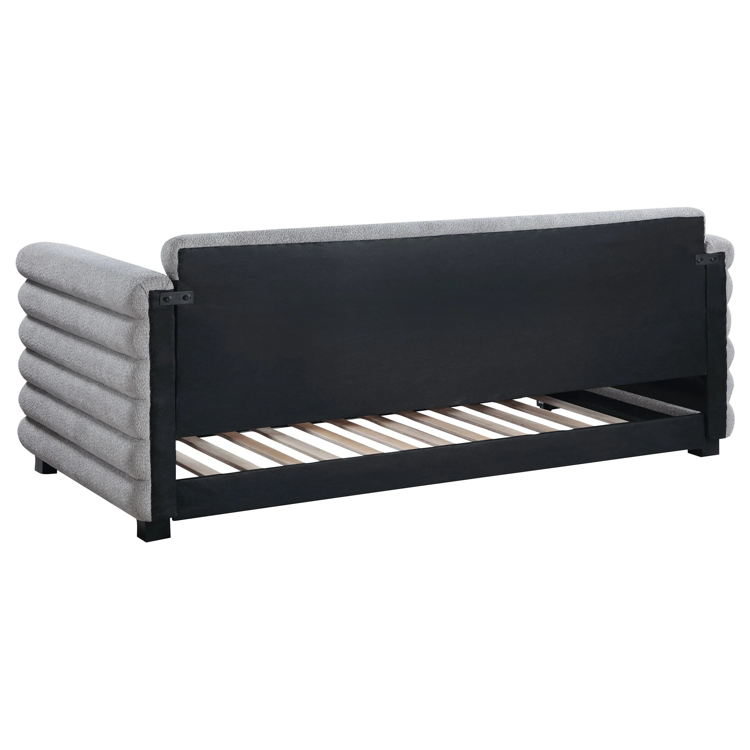 Patricia Boucle Upholstered Twin Day Bed with Trundle - Image 15