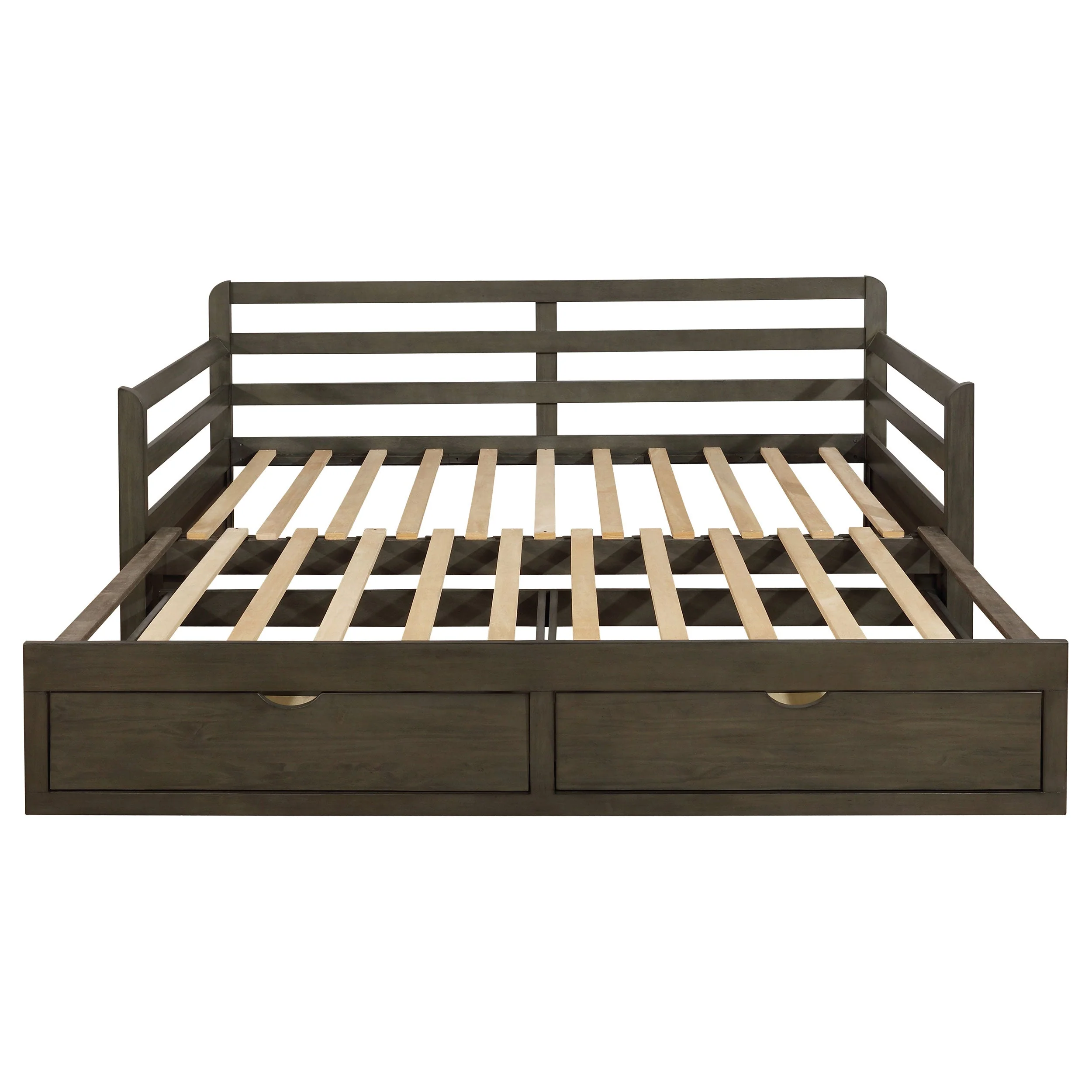 Sorrento 2-drawer Twin XL Daybed with Extension Trundle Grey - Image 7