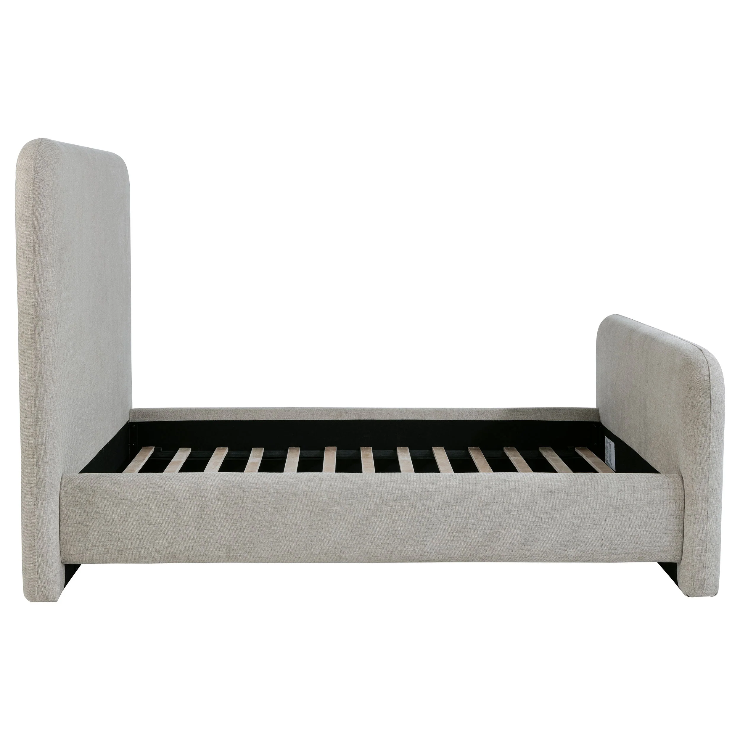 Wren Upholstered Panel Bed Grey - Image 13