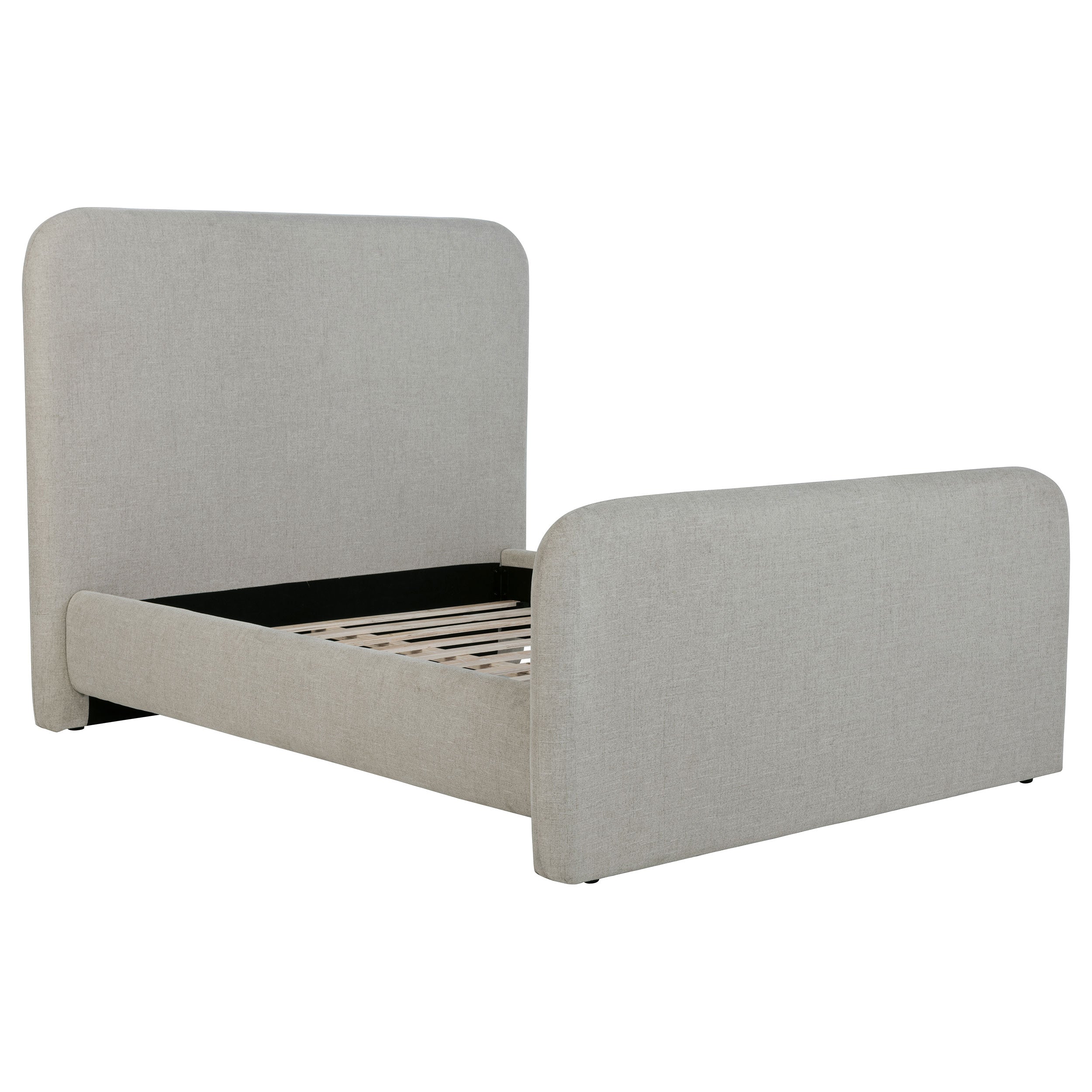 Wren Upholstered Panel Bed Grey - Image 3
