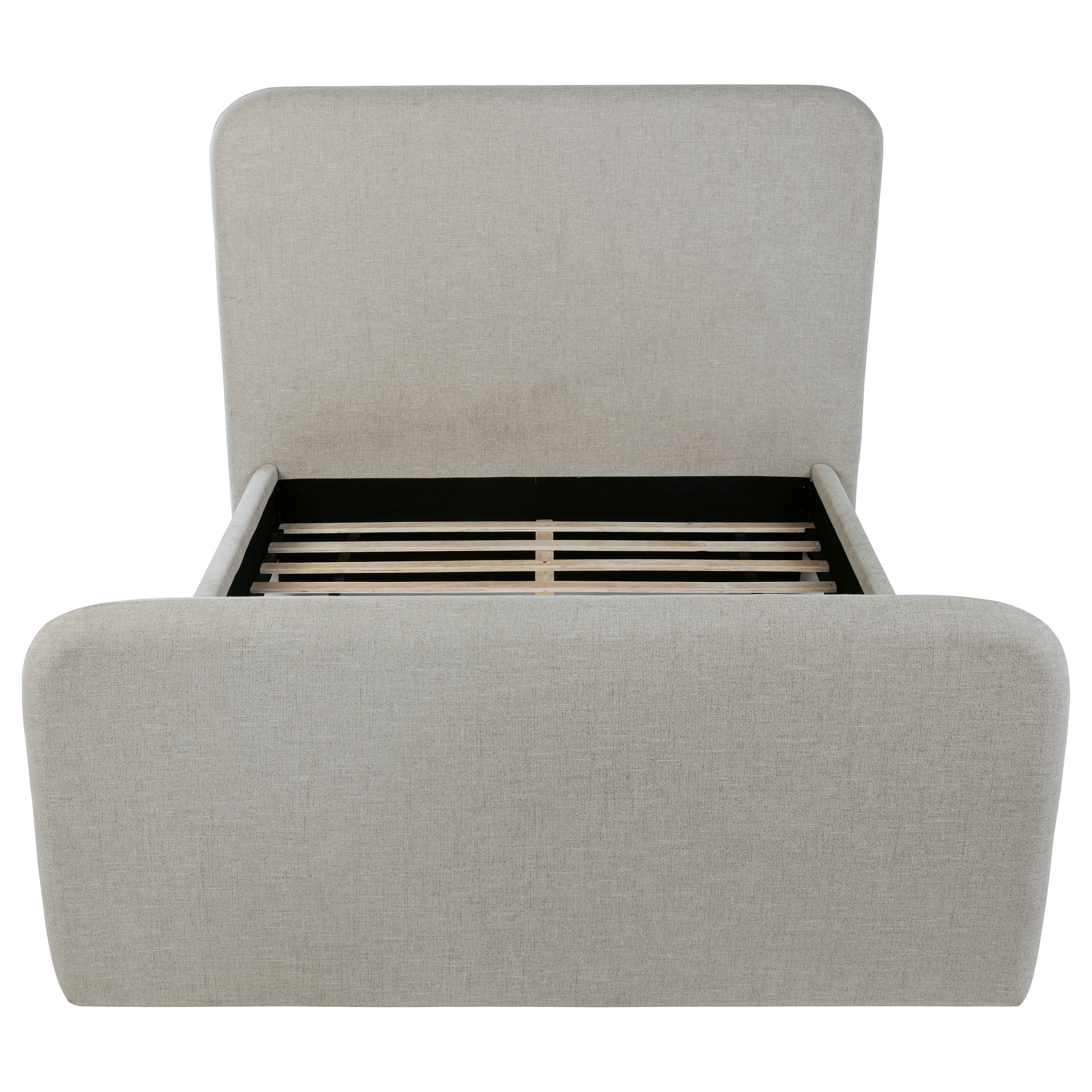 Wren Upholstered Panel Bed Grey - Image 9