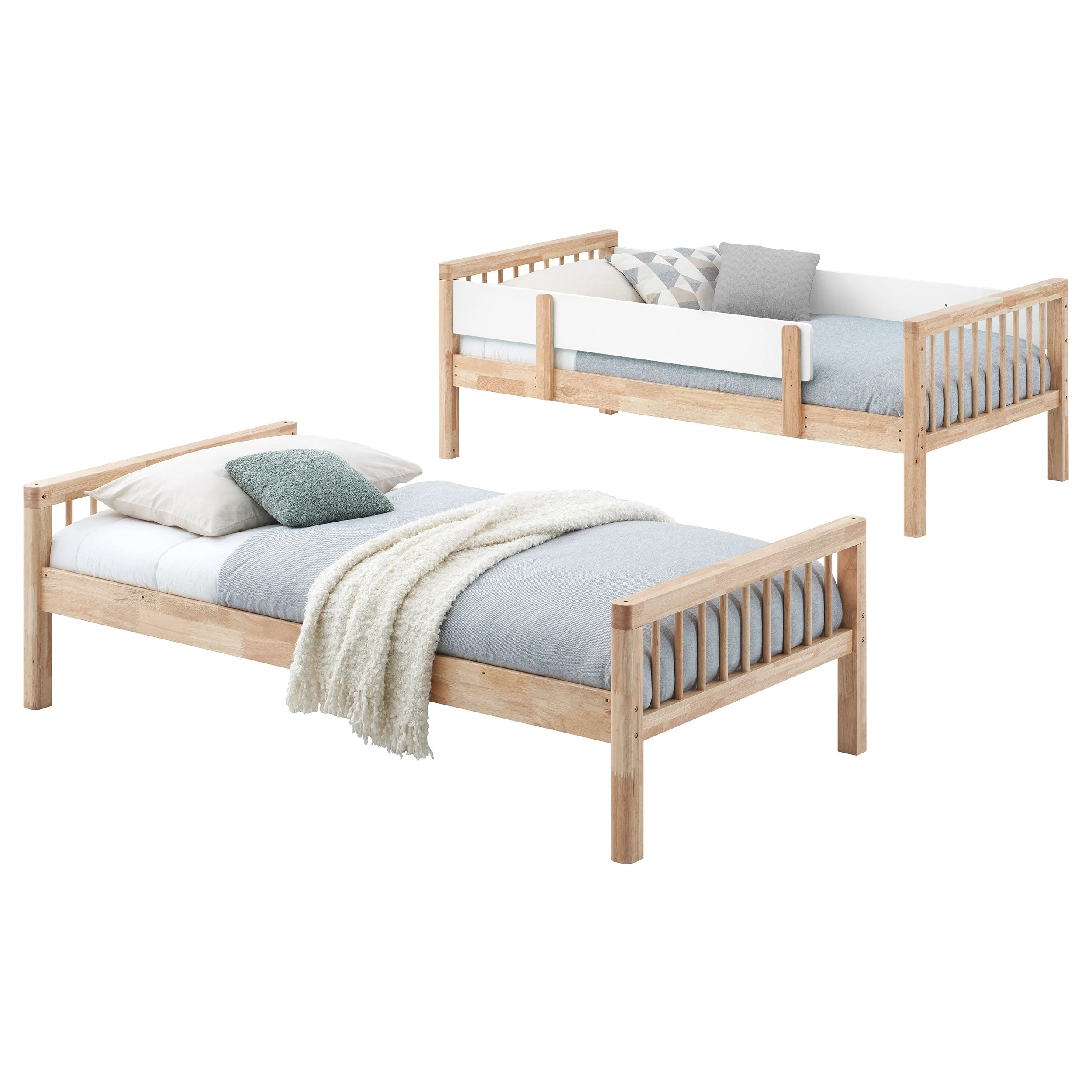 Dakota Wood Twin Over Twin Bunk Bed Natural - Image 10