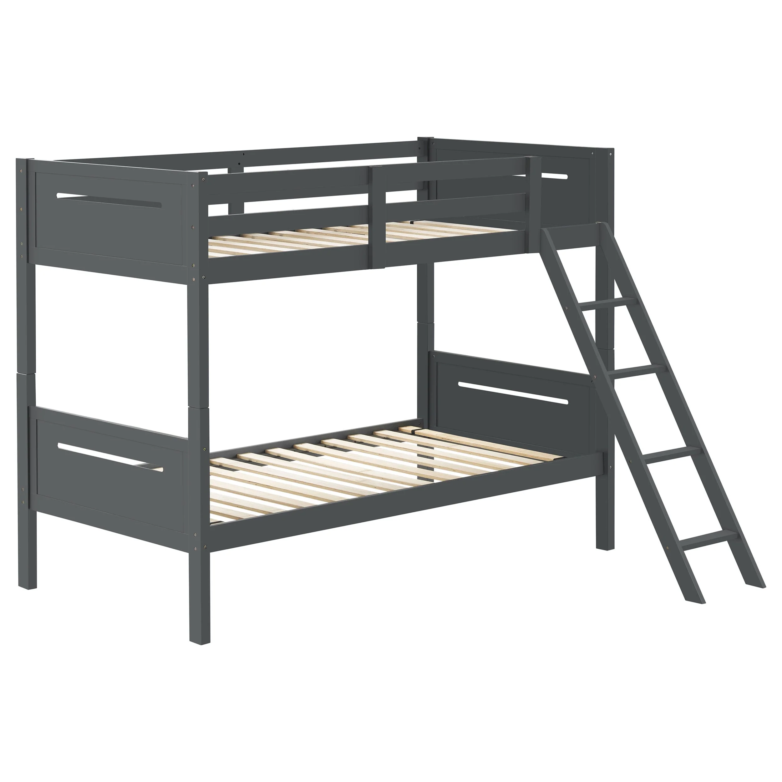 Littleton Wood Twin Over Twin Bunk Bed Espresso - Image 10