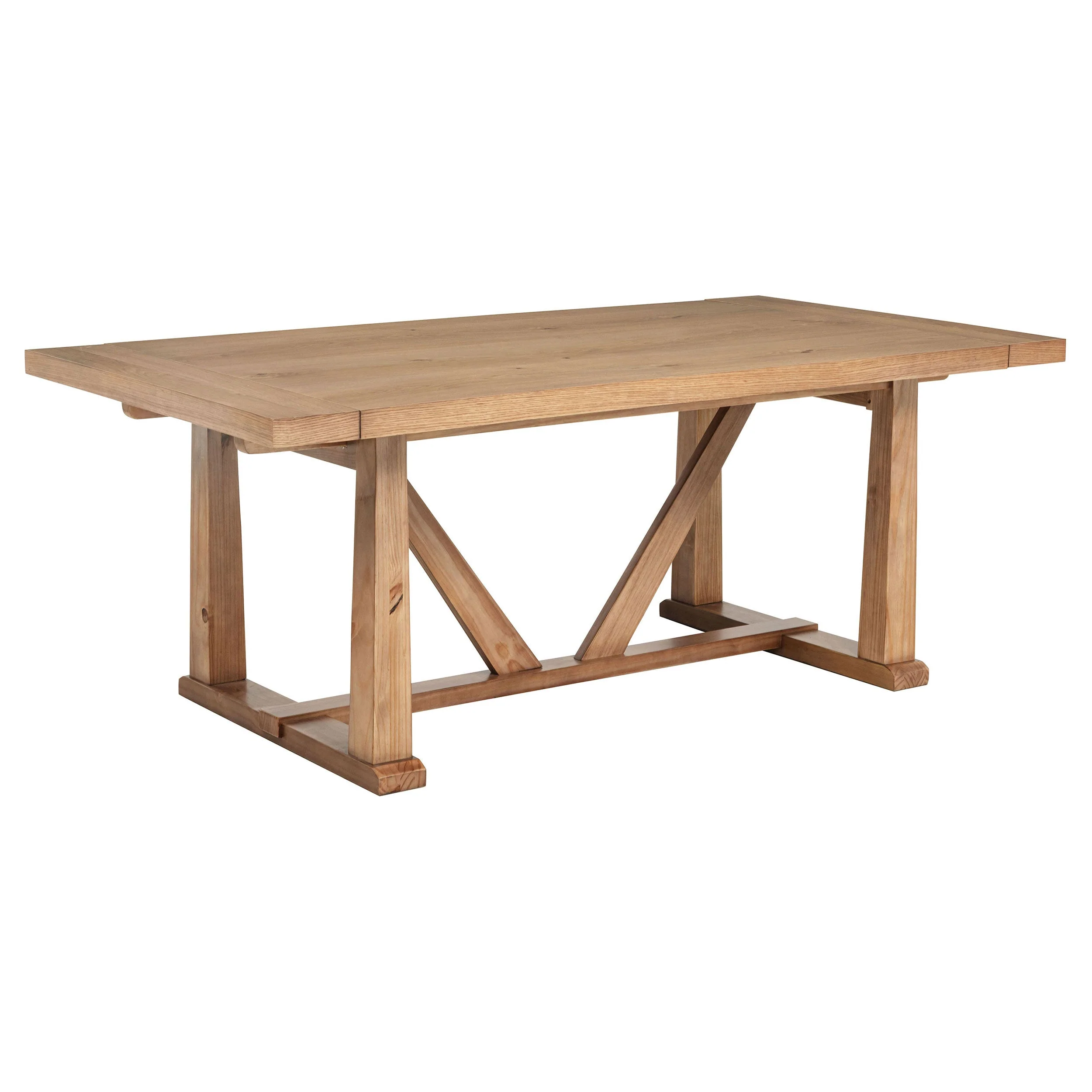Middleton 106-inch Extension Leaf Dining Table Natural Brown - Image 5