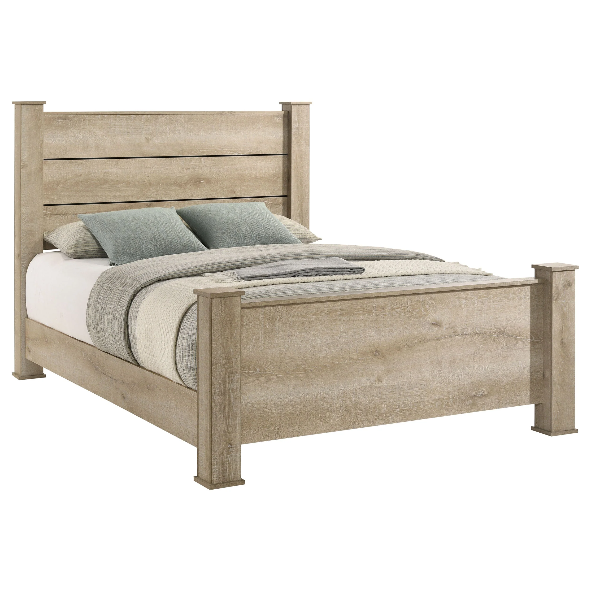Oakglen 55-inch Panel Bed Weathered Oak - Image 12