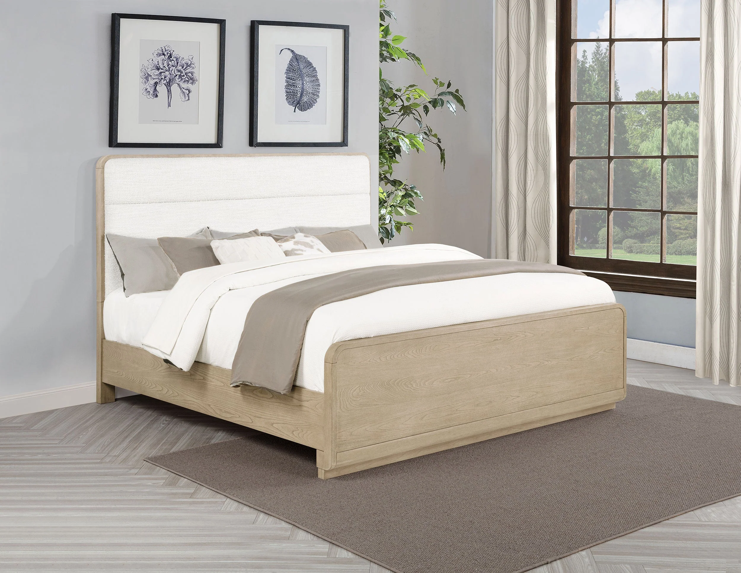 Ladera 56-inch Panel Bed Light Elm - Image 8
