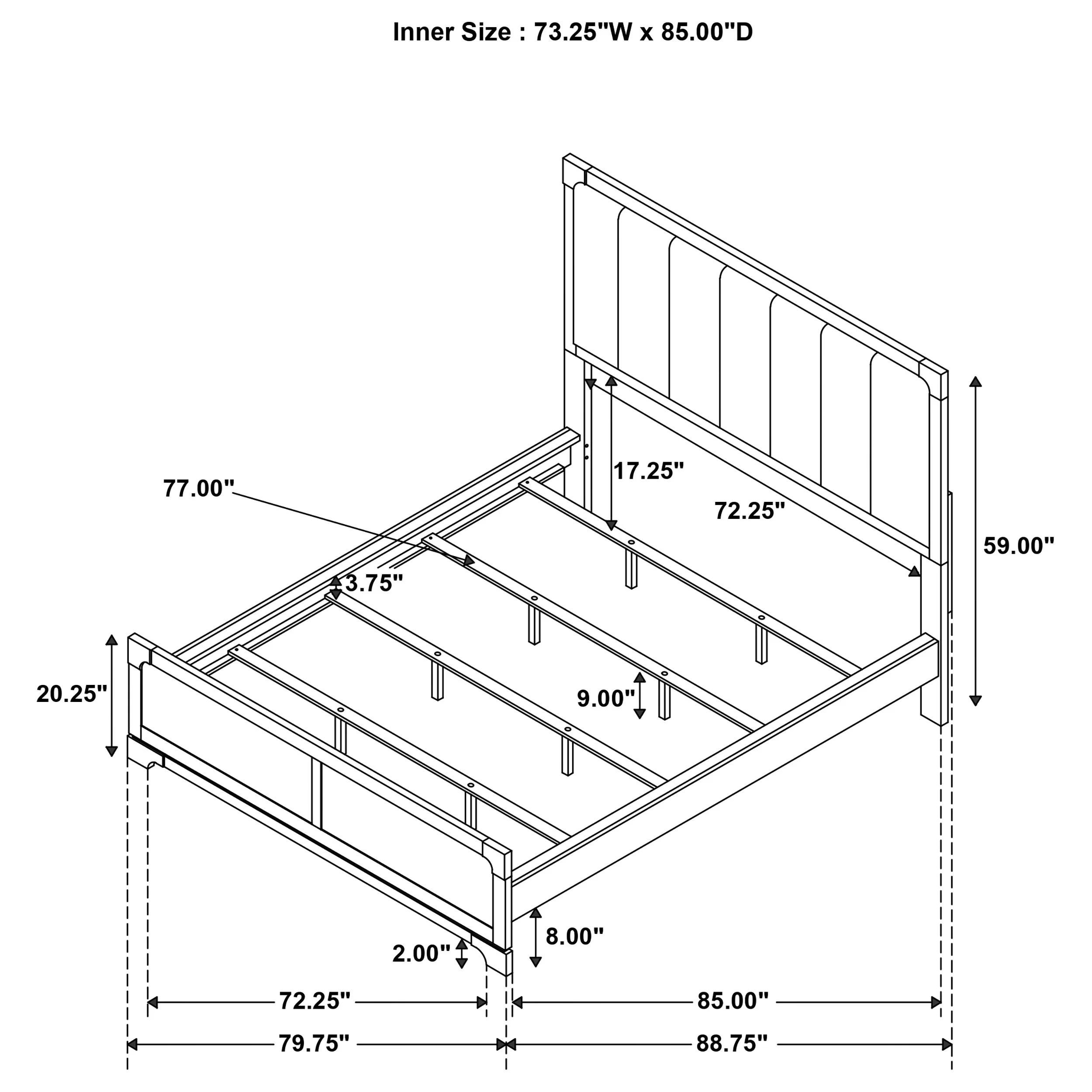 Gran Park 59-inch Panel Bed Dark Cocoa - Image 33