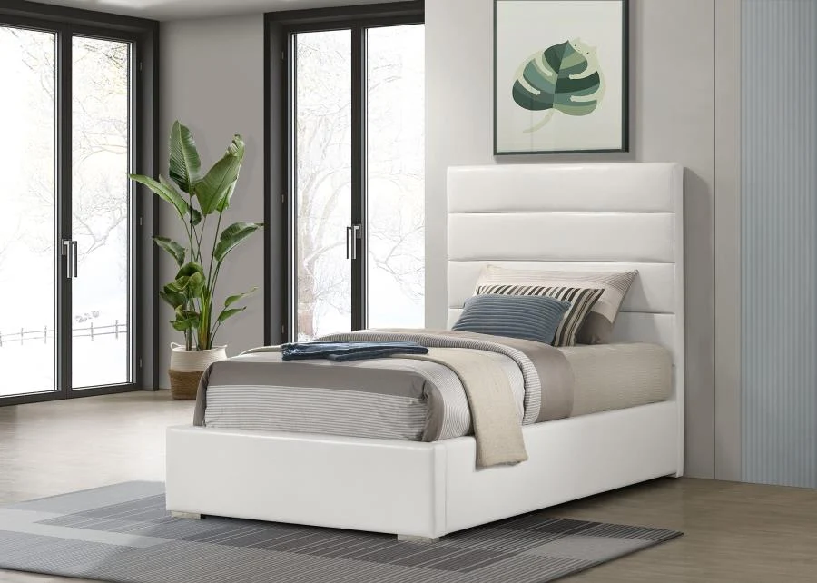 Felicity 53-inch Upholstered Platform Bed - Image 5