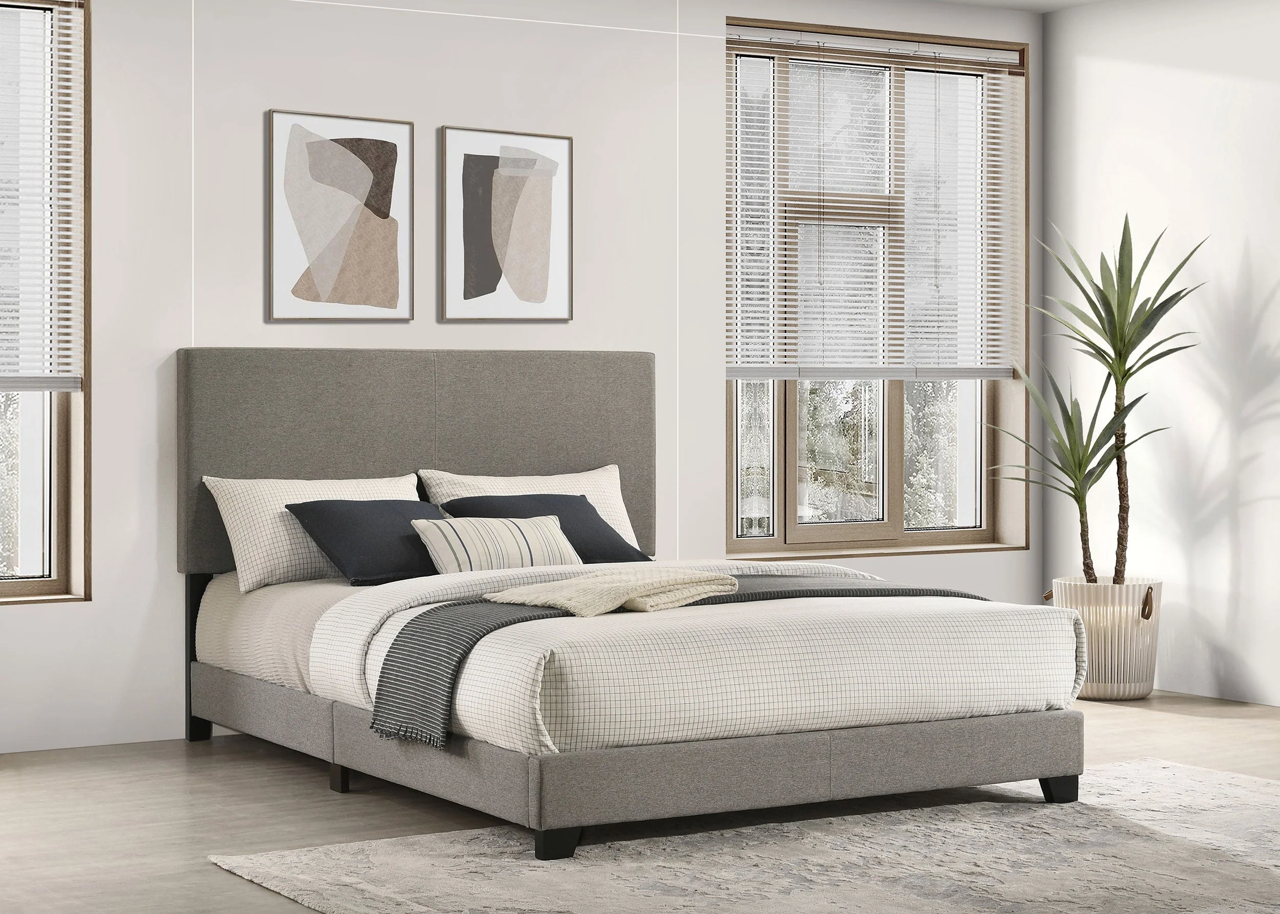 Dorian Fabric Upholstered Panel Bed - Image 21