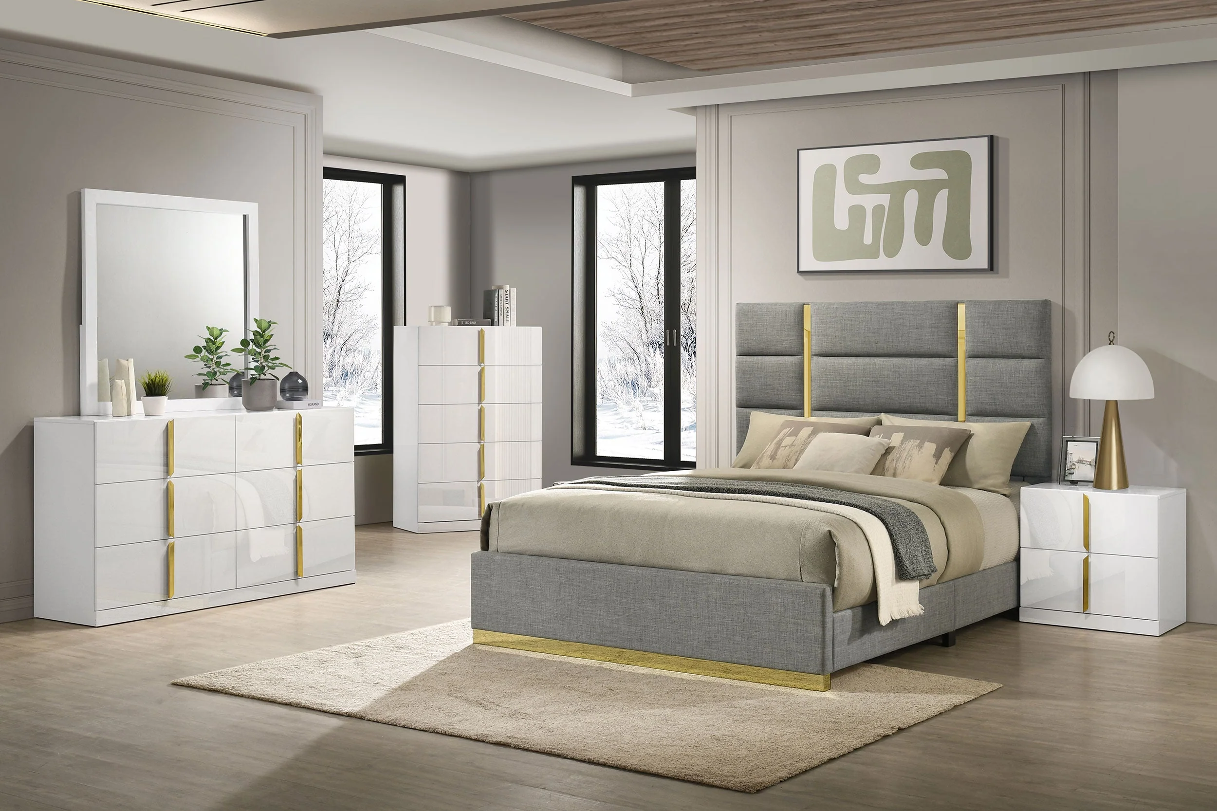 Ines Bedroom Set and High Gloss - Image 12