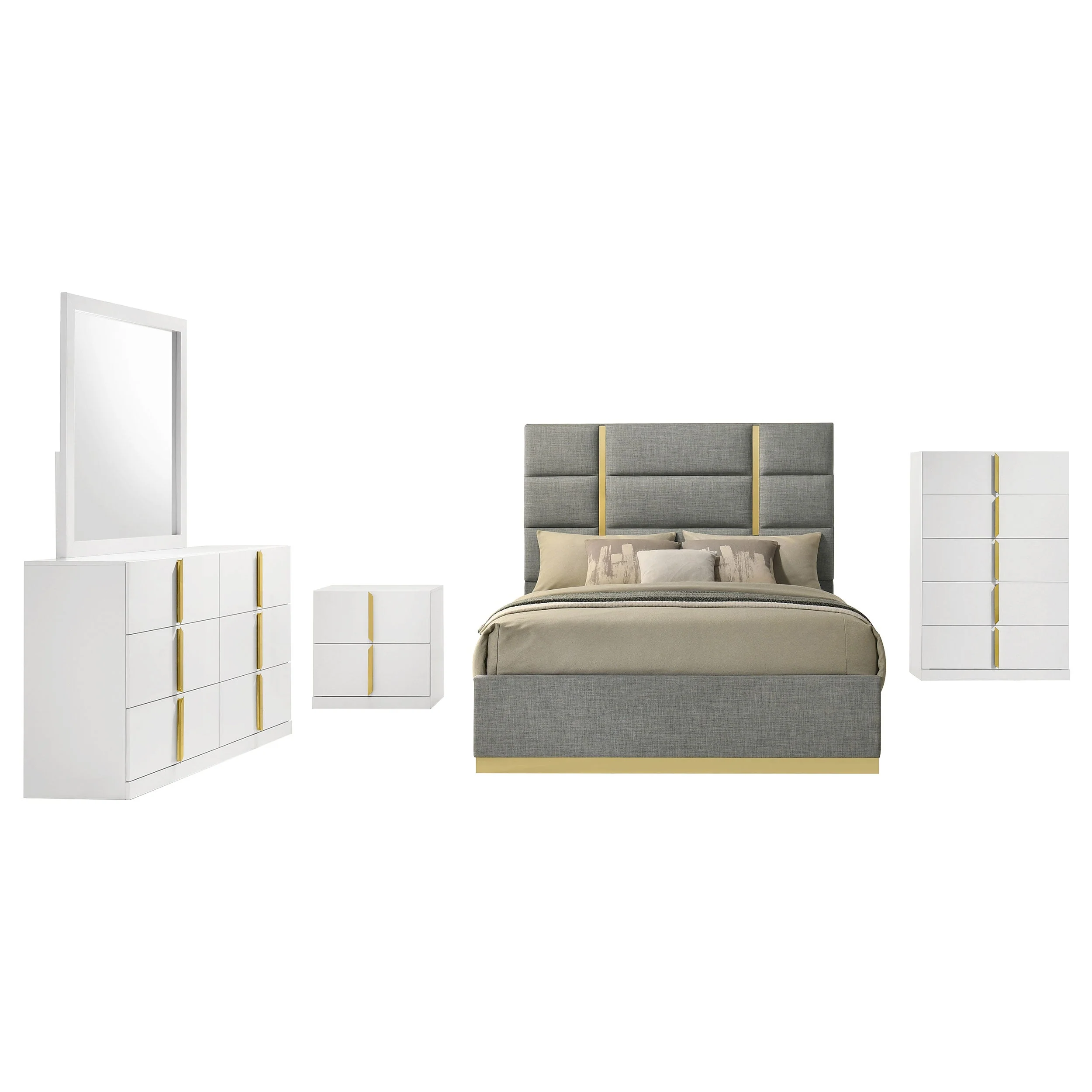 Ines Bedroom Set and High Gloss - Image 18