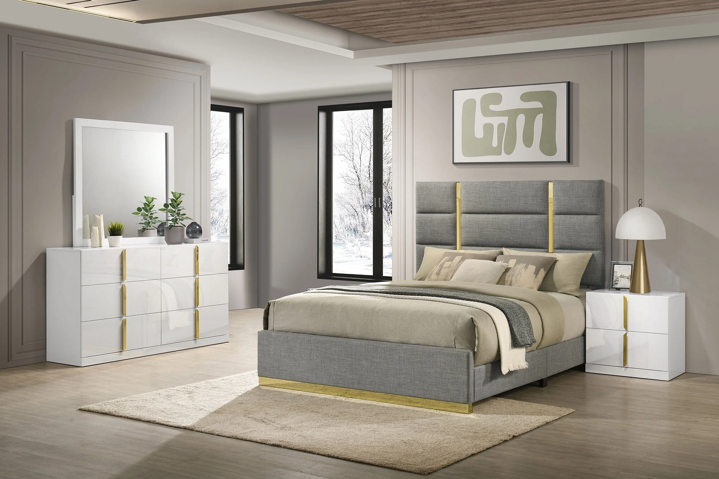 Ines Bedroom Set and High Gloss - Image 9
