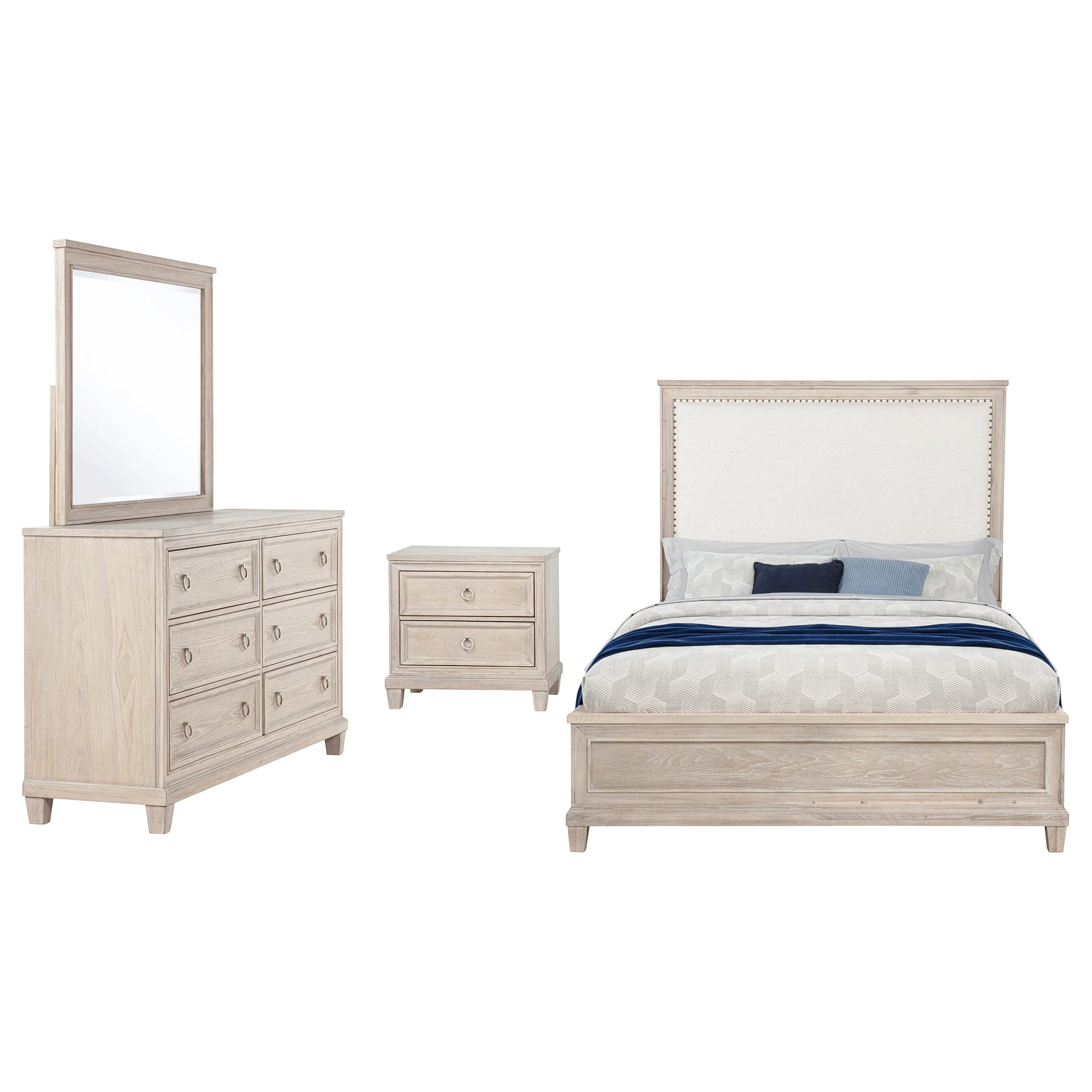 Pembroke Bedroom Set Washed Oak - Image 17