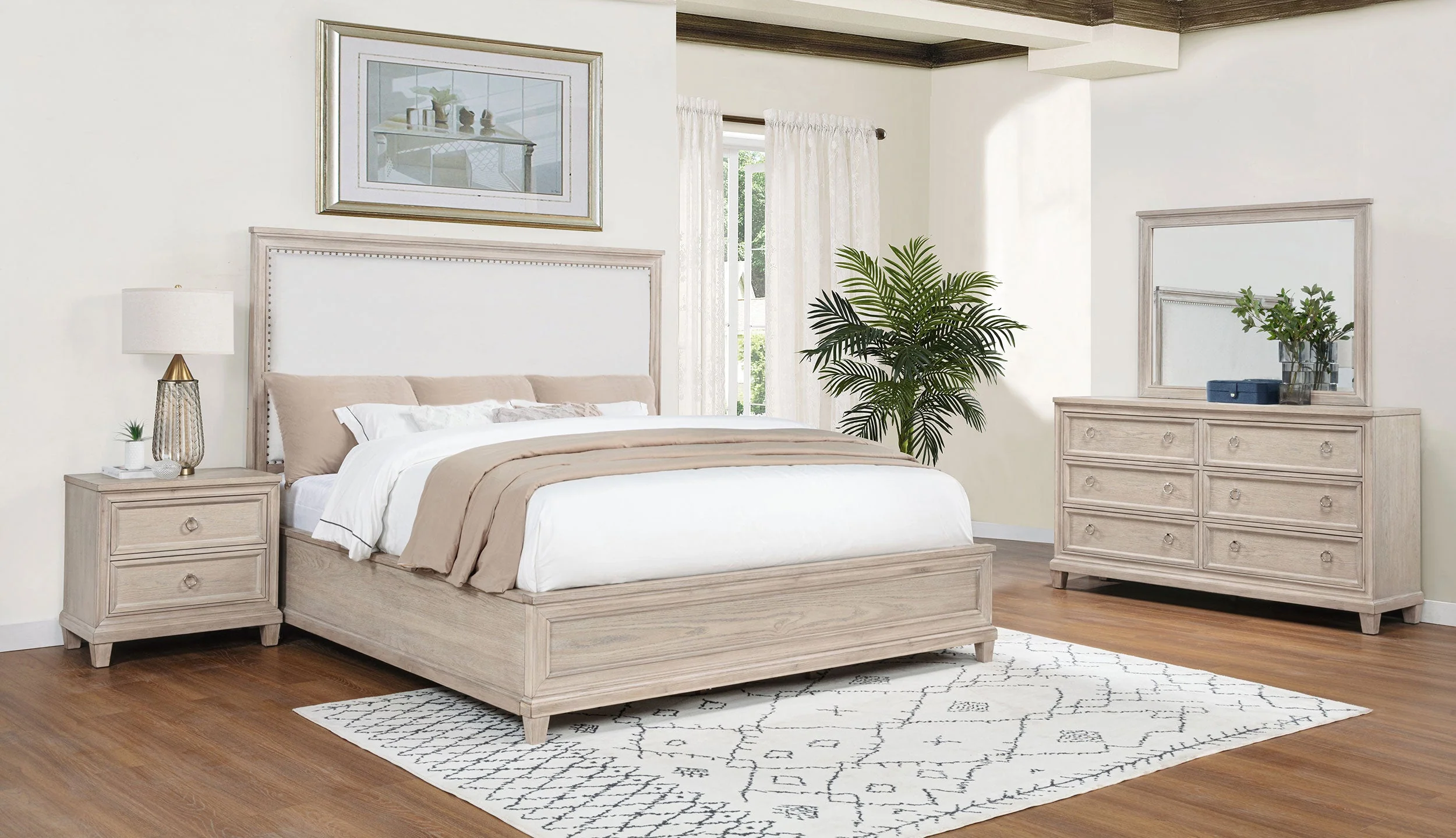Pembroke Bedroom Set Washed Oak - Image 7