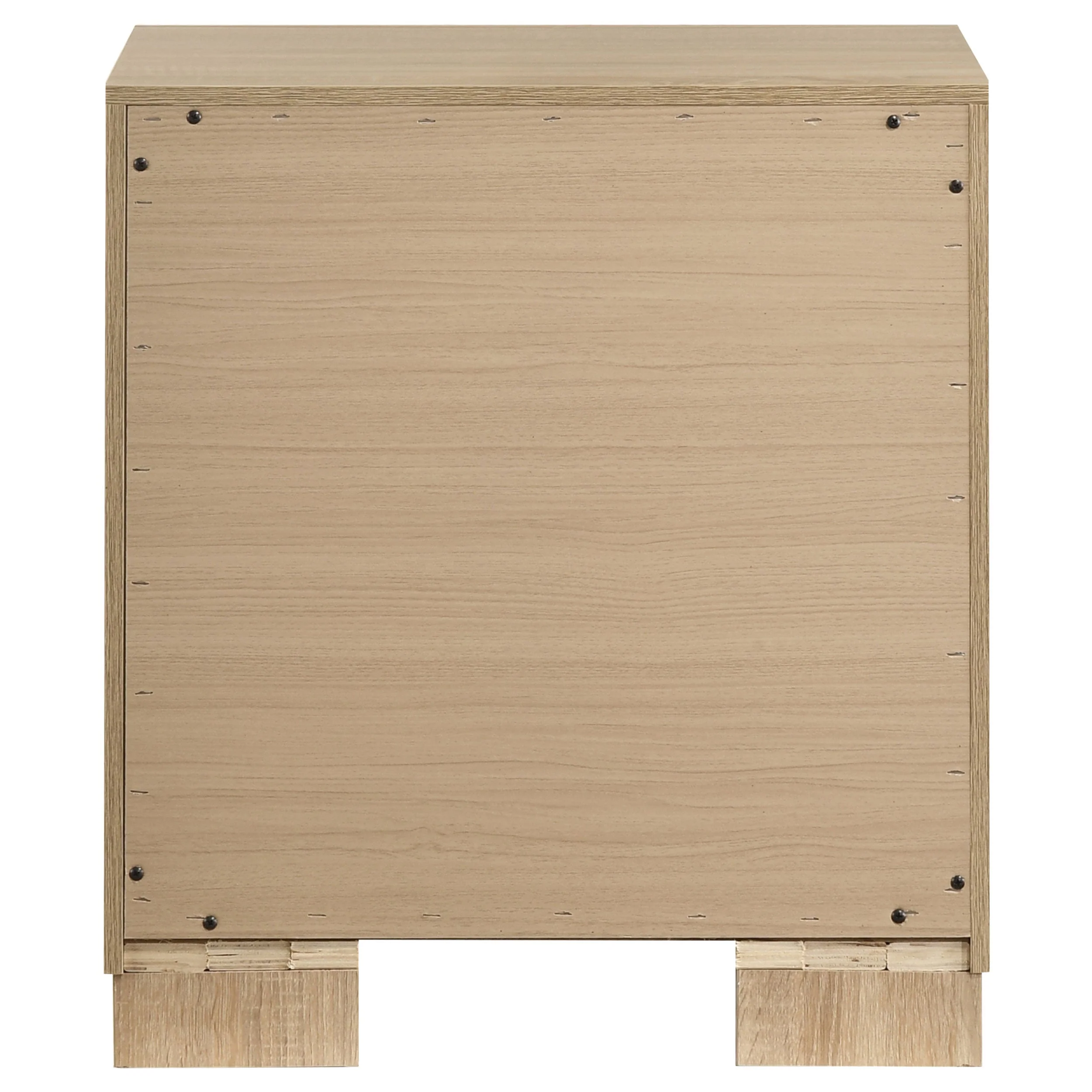 Arielle 2-drawer Bedroom Nightstand with Casters Light Oak - Image 6