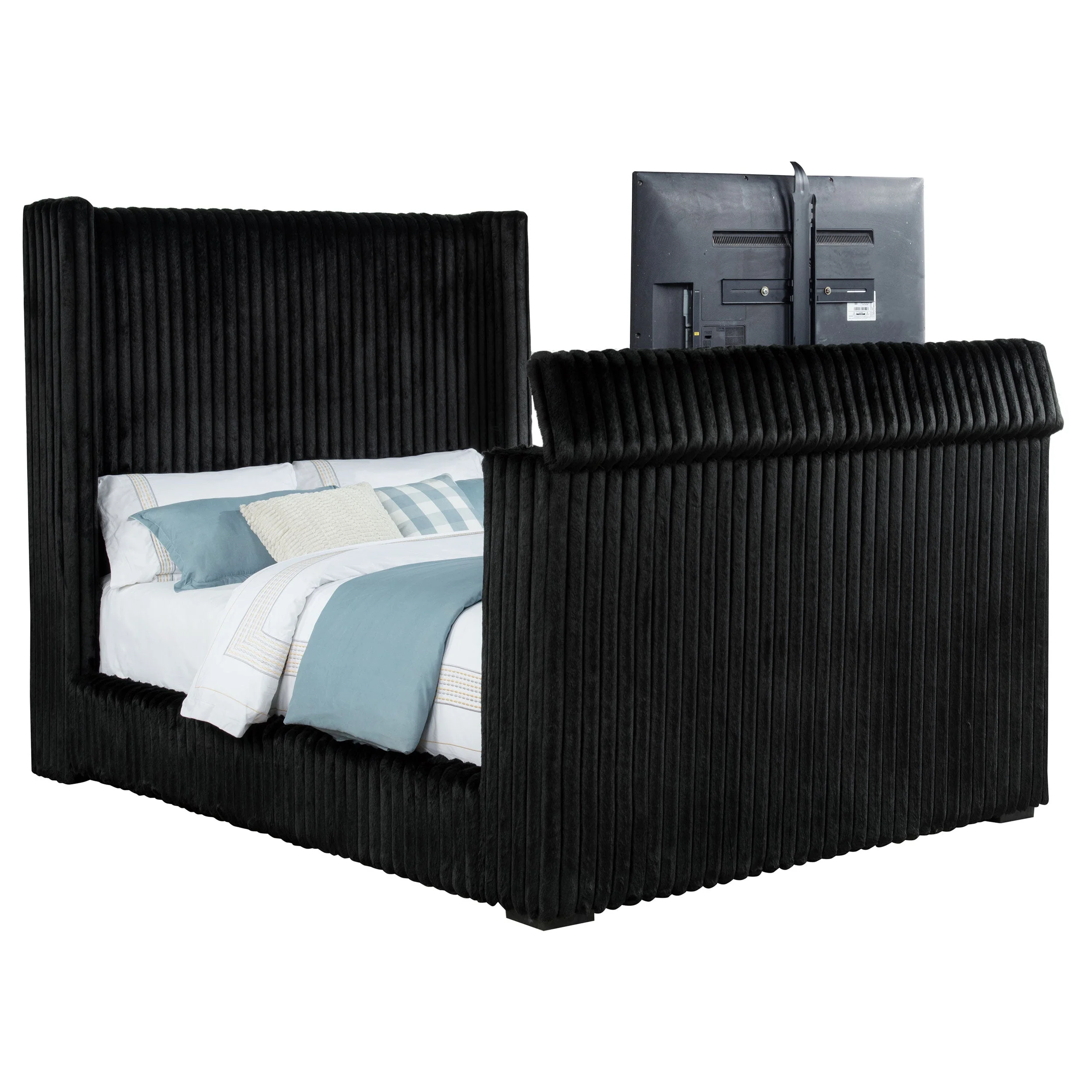 Centergrove Upholstered Wingback TV Bed - Image 16