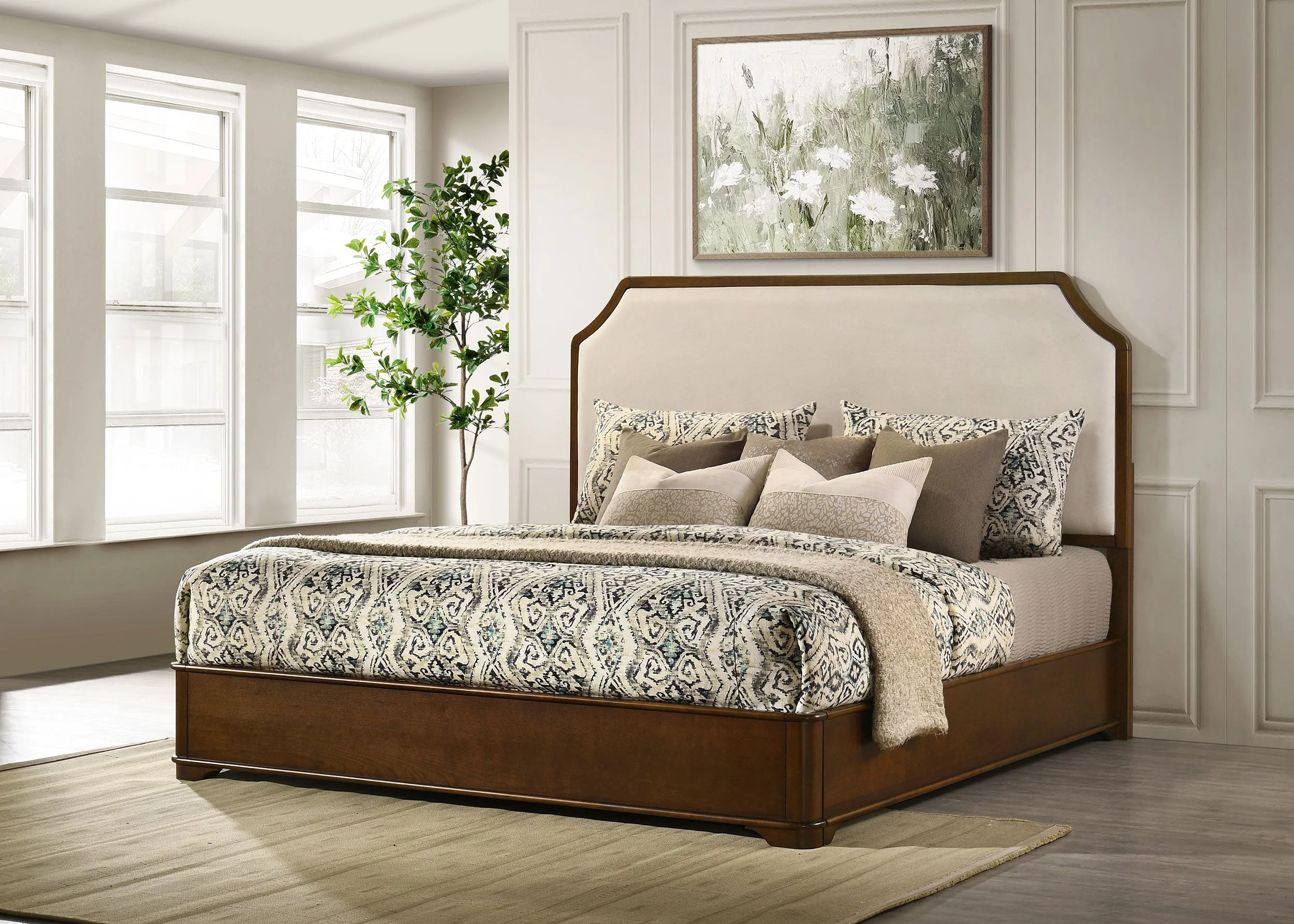 Garland 58-inch Panel Bed Cream and Brown Cherry - Image 6