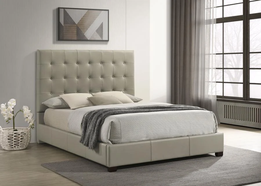 Medley Genuine Leather Panel Platform Bed - Image 4