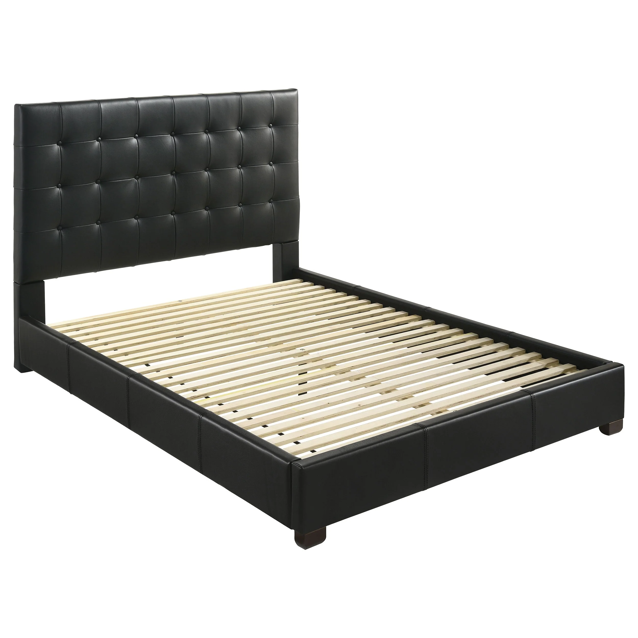 Medley Genuine Leather Panel Platform Bed - Image 6