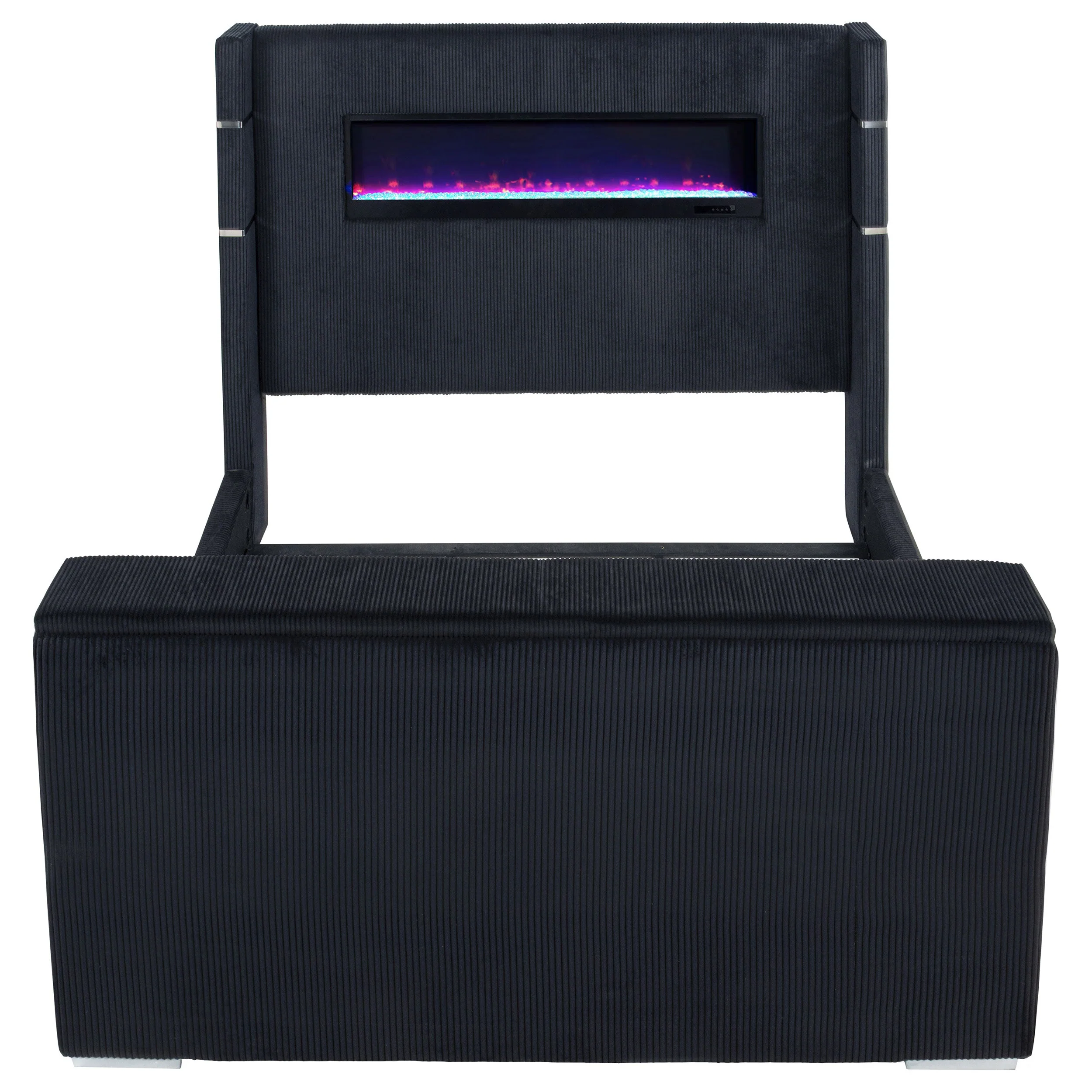 Tisdall Flame Visualizer Wingback TV Bed - Image 20