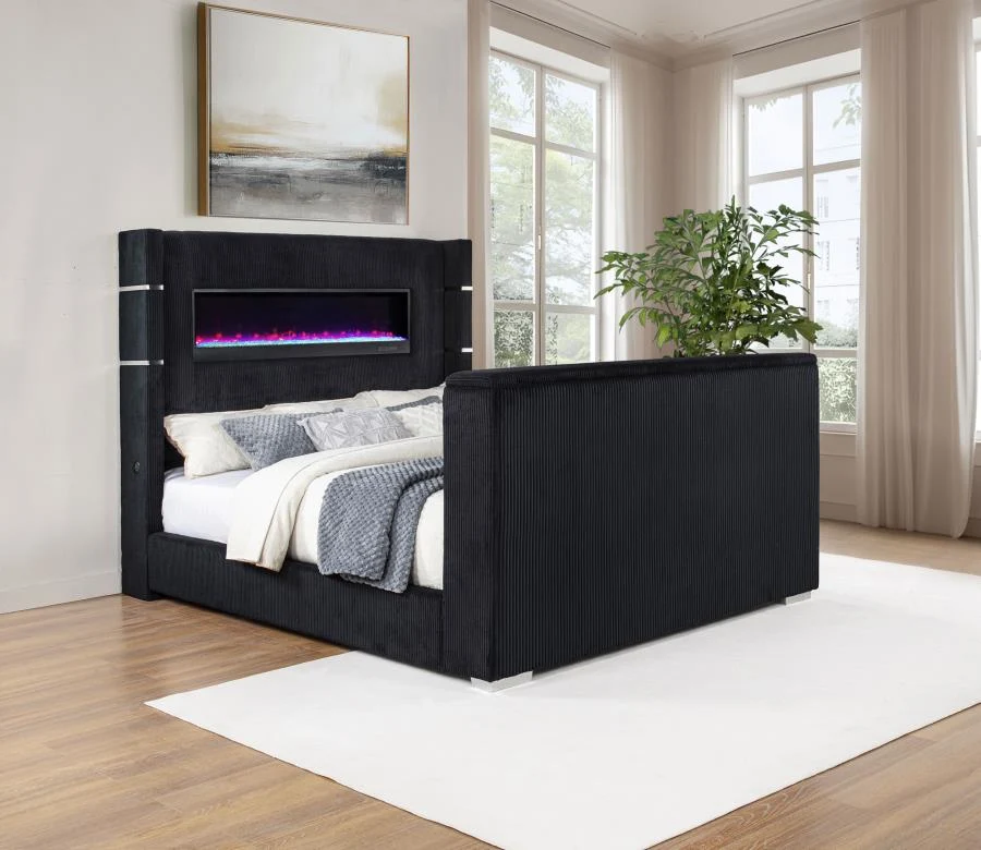 Tisdall Flame Visualizer Wingback TV Bed - Image 3