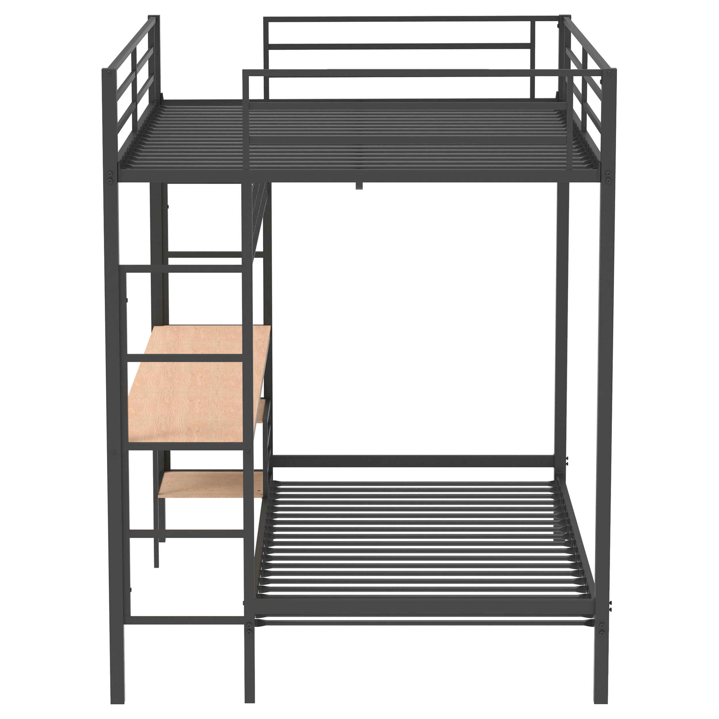 Campus Metal Full Over Twin Workstation Bunk Bed - Image 11