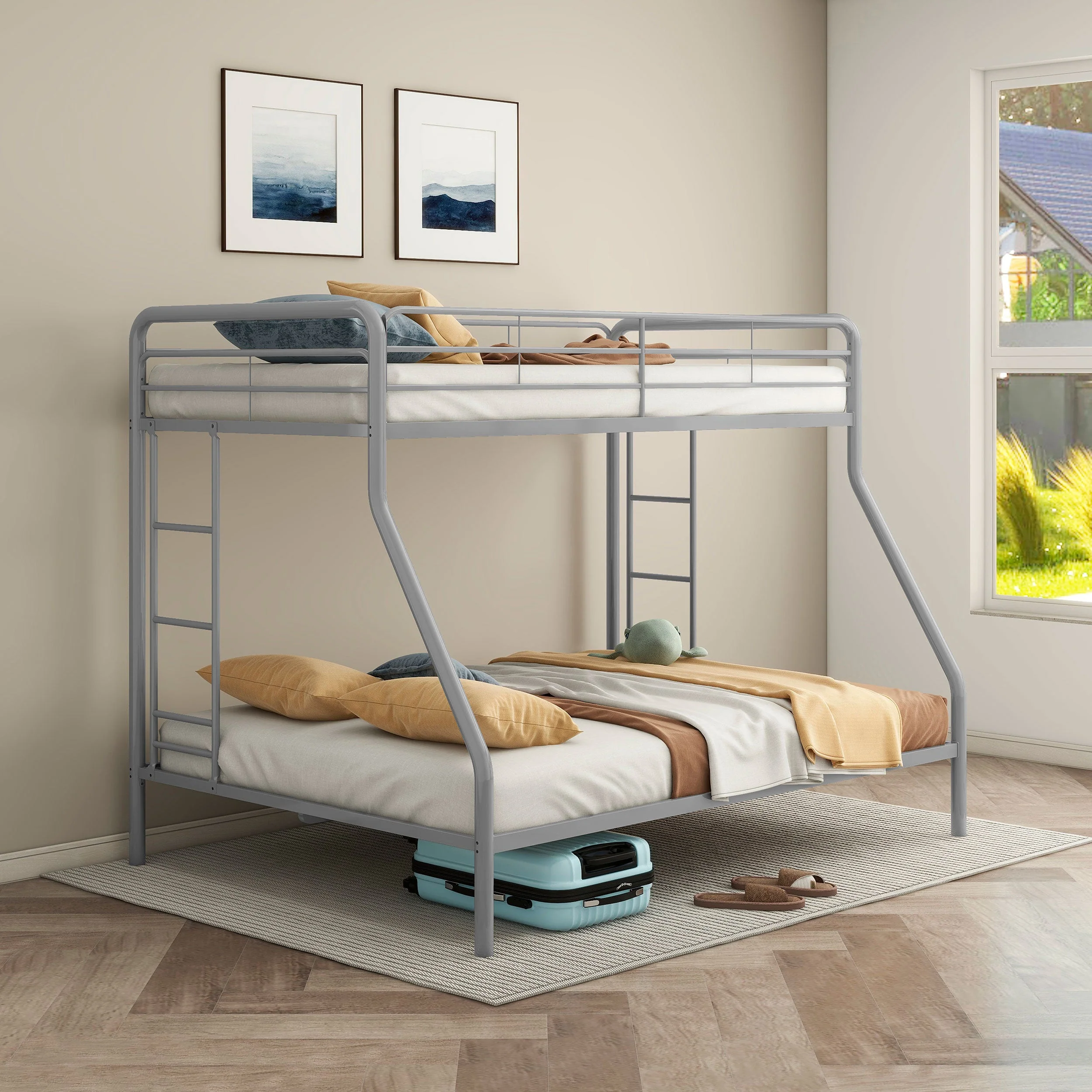 Carson Metal Twin Over Twin Bunk Bed Glossy - Image 12