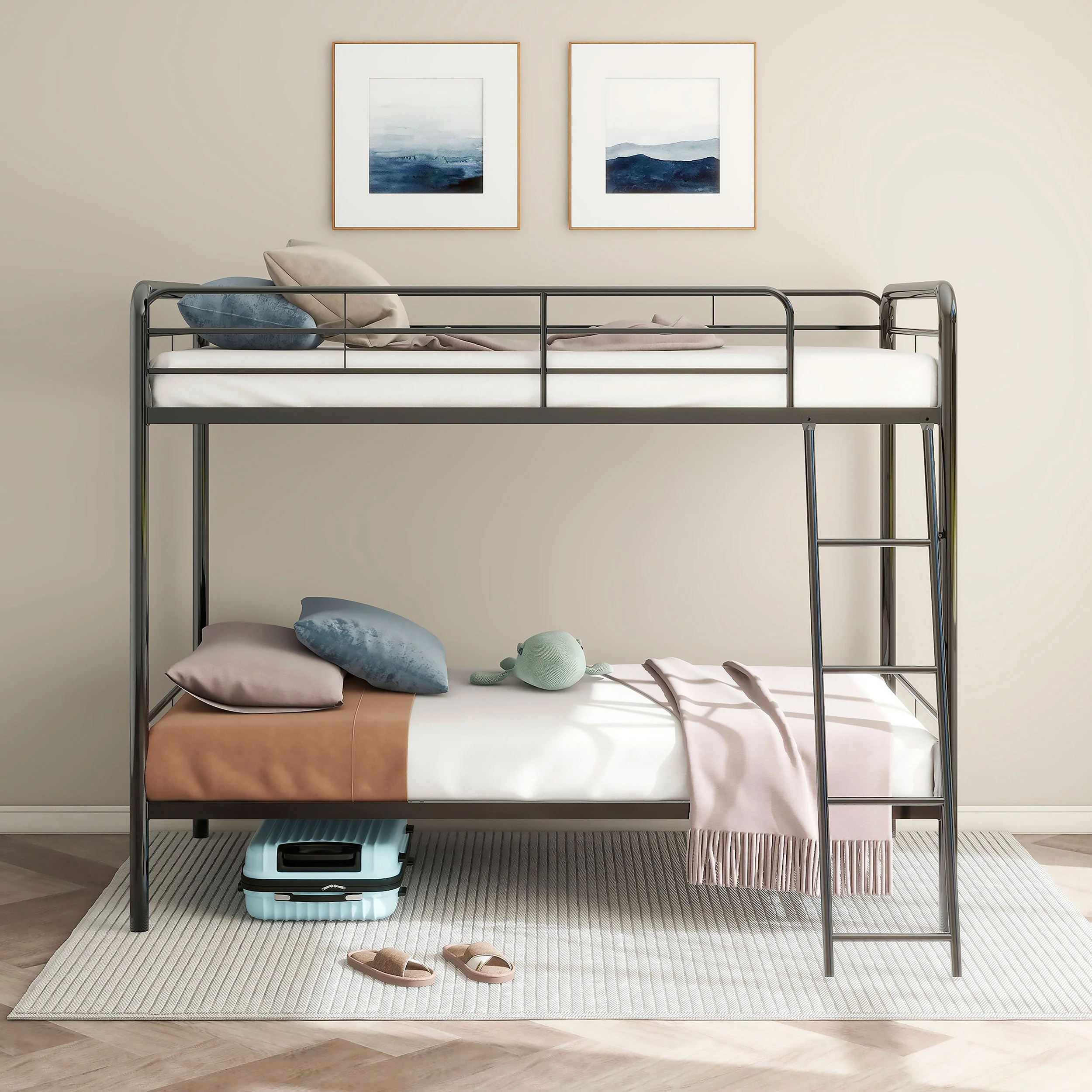 Carson Metal Twin Over Twin Bunk Bed Glossy - Image 13