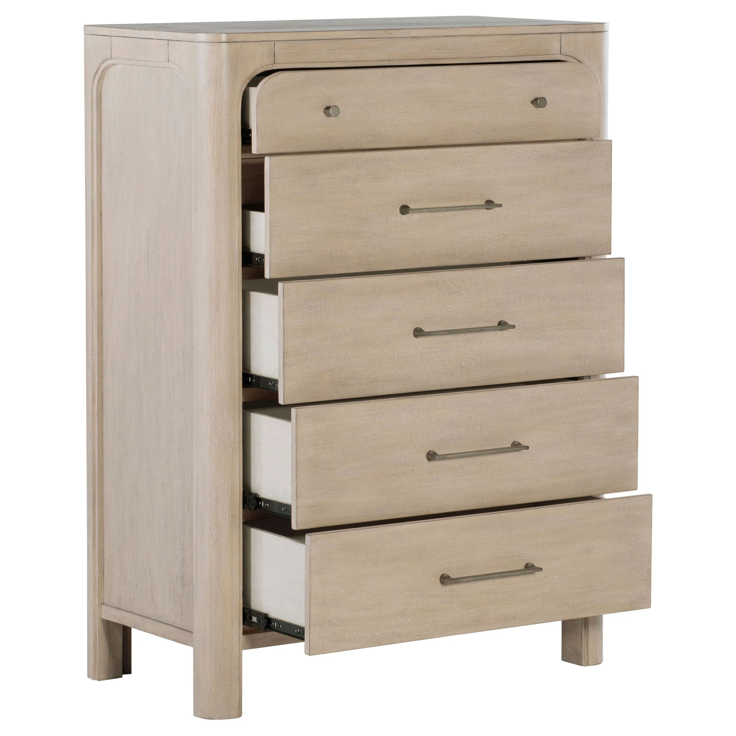 Solano 5-drawer Bedroom Chest of Drawers Weathered Mango - Image 11