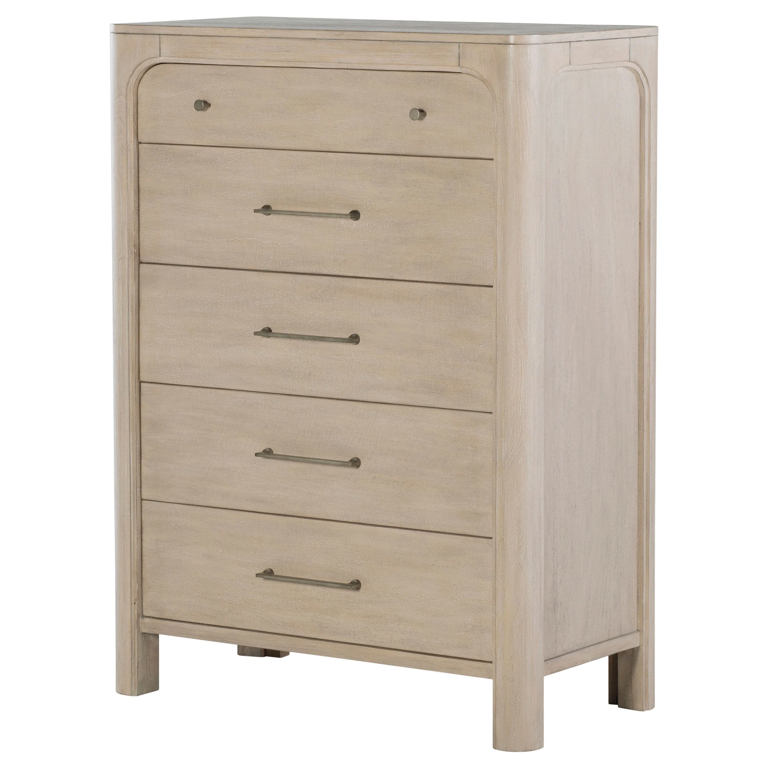 Solano 5-drawer Bedroom Chest of Drawers Weathered Mango - Image 5